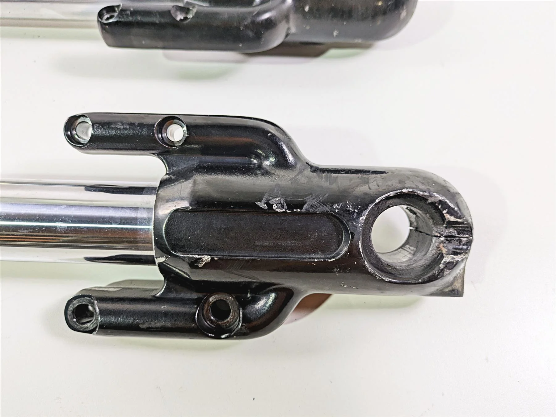 2009 Harley XR1200 Sportster Straight Front Fork Leg Set -Read 46886-08 46887-08 - Image 11
