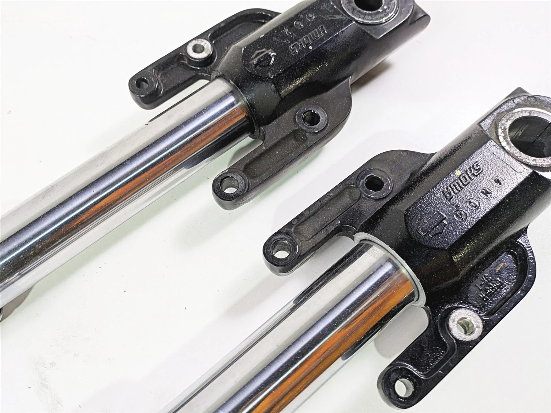 2009 Harley XR1200 Sportster Straight Front Fork Leg Set -Read 46886-08 46887-08 - Image 6