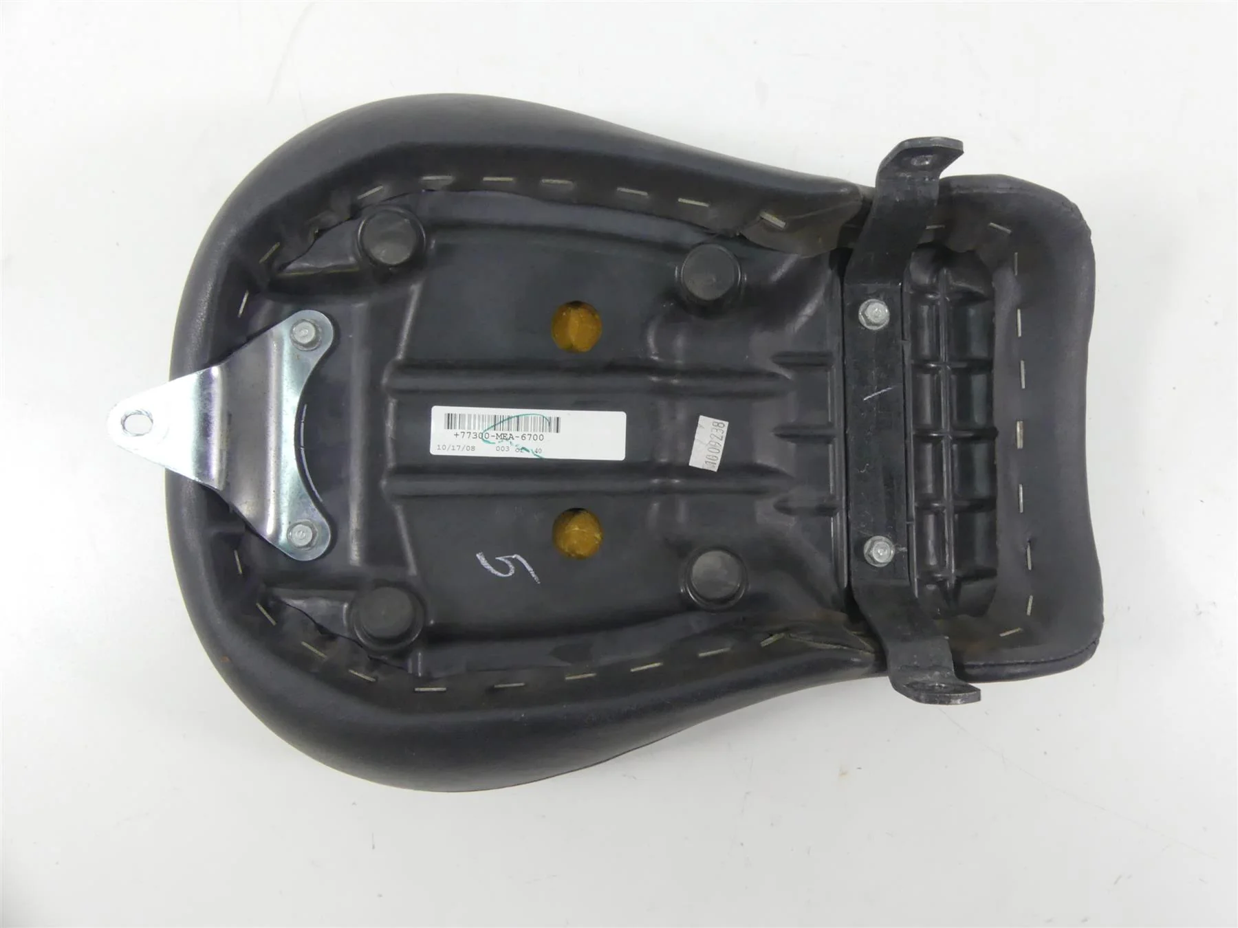 2009 Honda VTX1300 Touring Rear Passenger Pillion Saddle Seat 77300-MEA-670 - Image 6