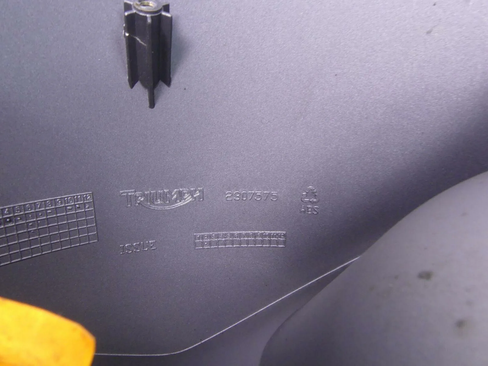 2009 Triumph Street Triple 675R Fly Screen Shield Gauge Cover Fairing T2307575 - Image 9