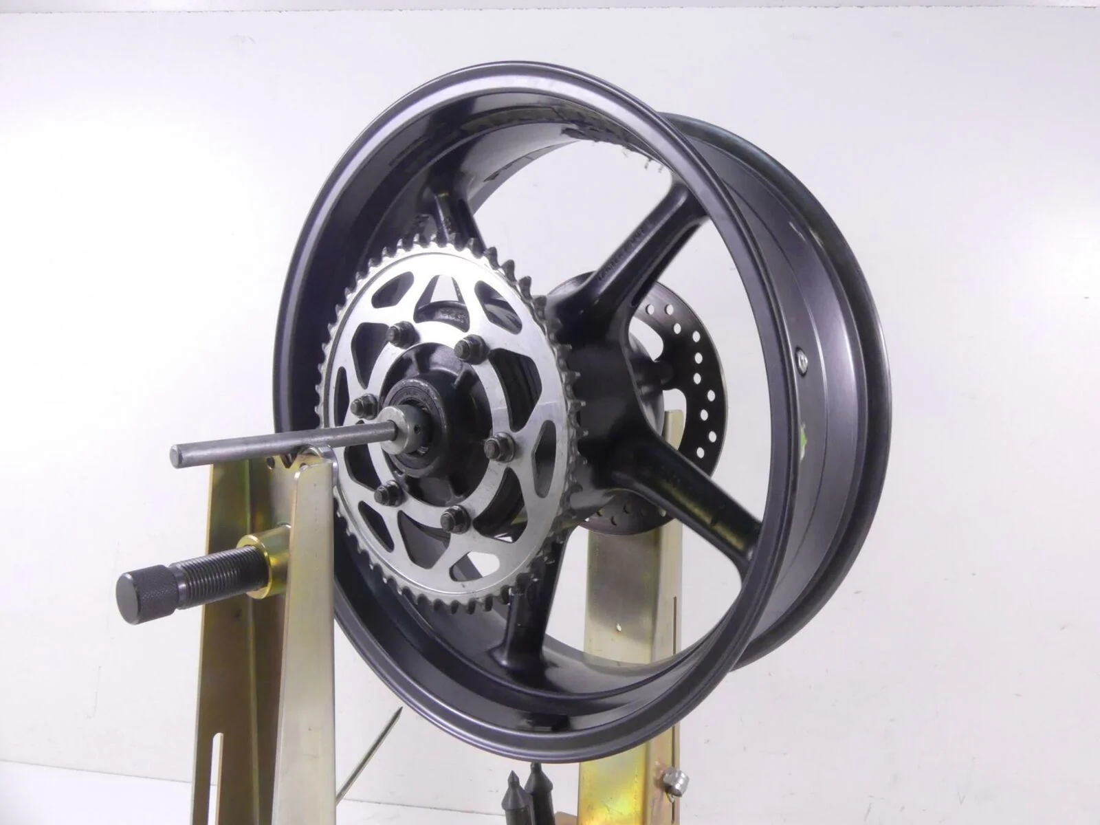 2009 Triumph Street Triple 675R Straight Rear 5 Spoke Wheel Rim 17x5.5 T2010842 - Image 3