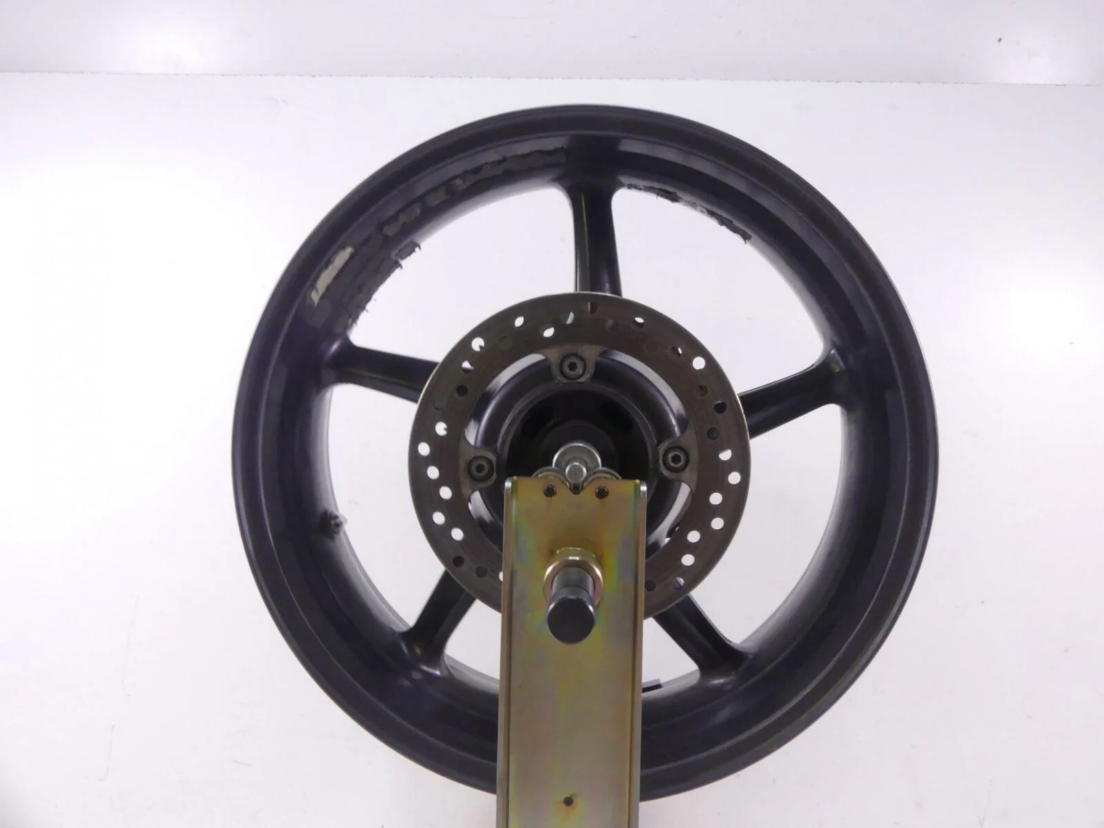 2009 Triumph Street Triple 675R Straight Rear 5 Spoke Wheel Rim 17x5.5 T2010842 - Image 4