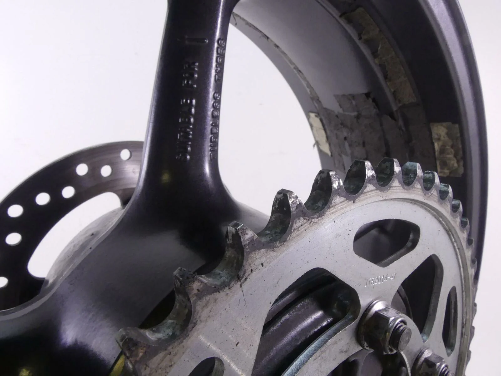 2009 Triumph Street Triple 675R Straight Rear 5 Spoke Wheel Rim 17x5.5 T2010842 - Image 9