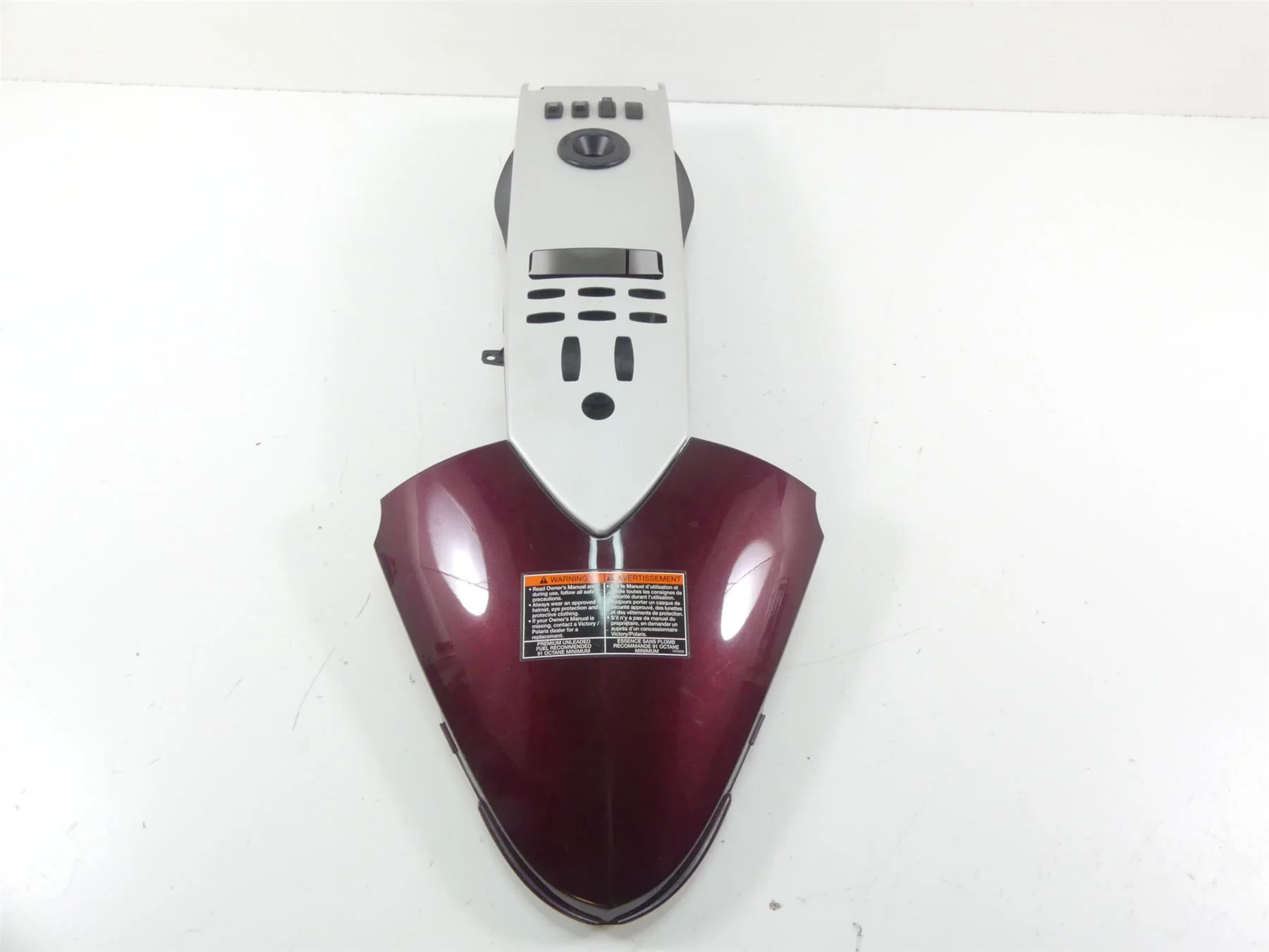 2009 Victory Vision Tour Center Tank Console Cover Grip Heater Switch 5251418 - Image 3