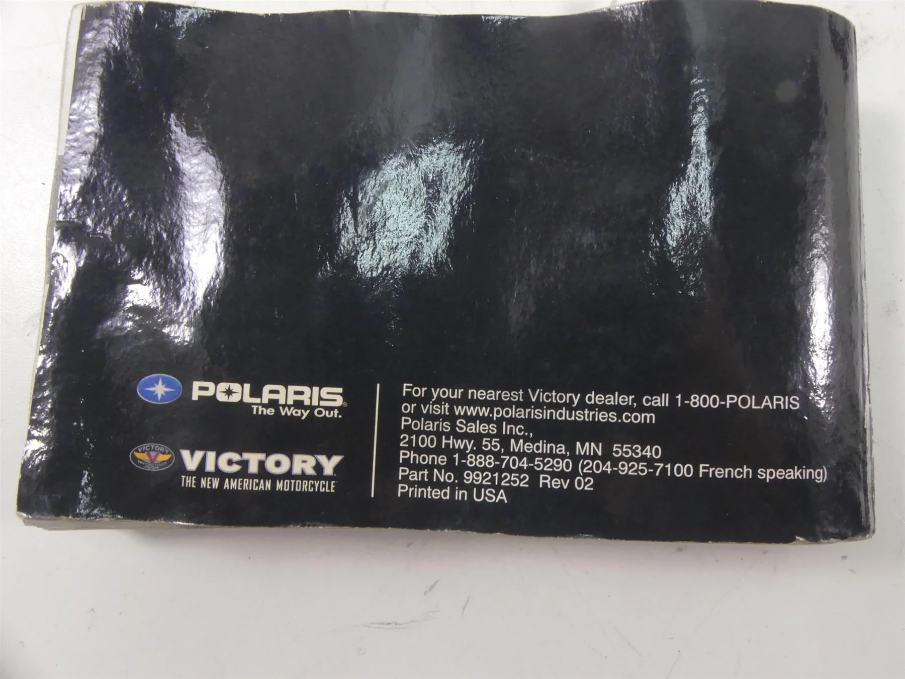 2009 Victory Vision Tour Owner Manual & Tool Kit 9921252 - Image 9