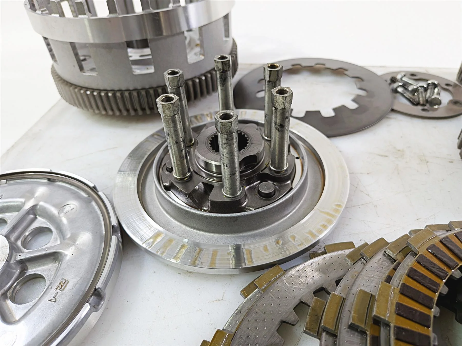 2009 Yamaha VMX17 V-Max 1700 Clutch Pressure Plate Disc Set 2S3-16150-00 - Image 6