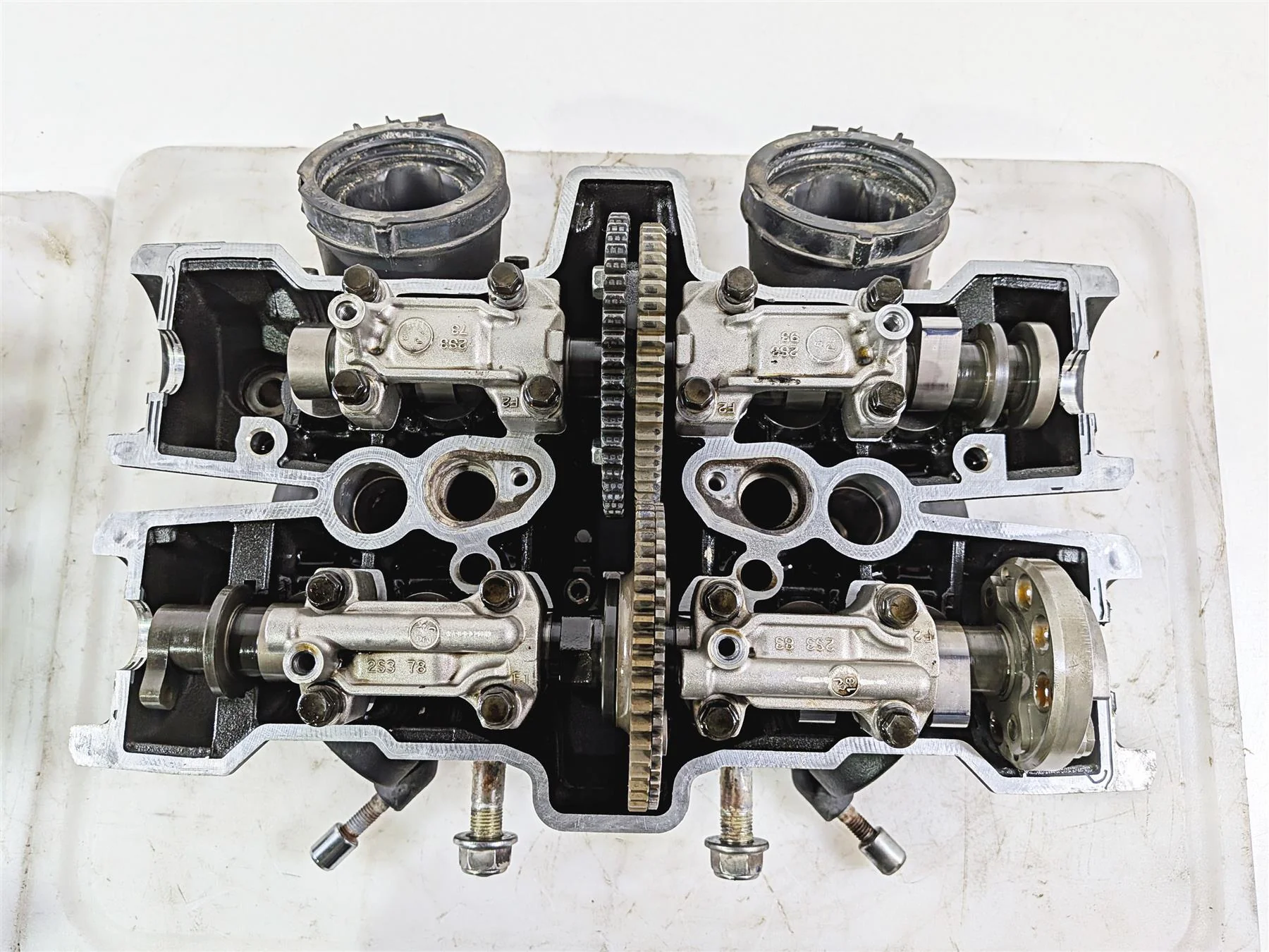 2009 Yamaha VMX17 V-Max 1700 Engine Cylinder Head Set - Read 2S3-11103-09 - Image 14