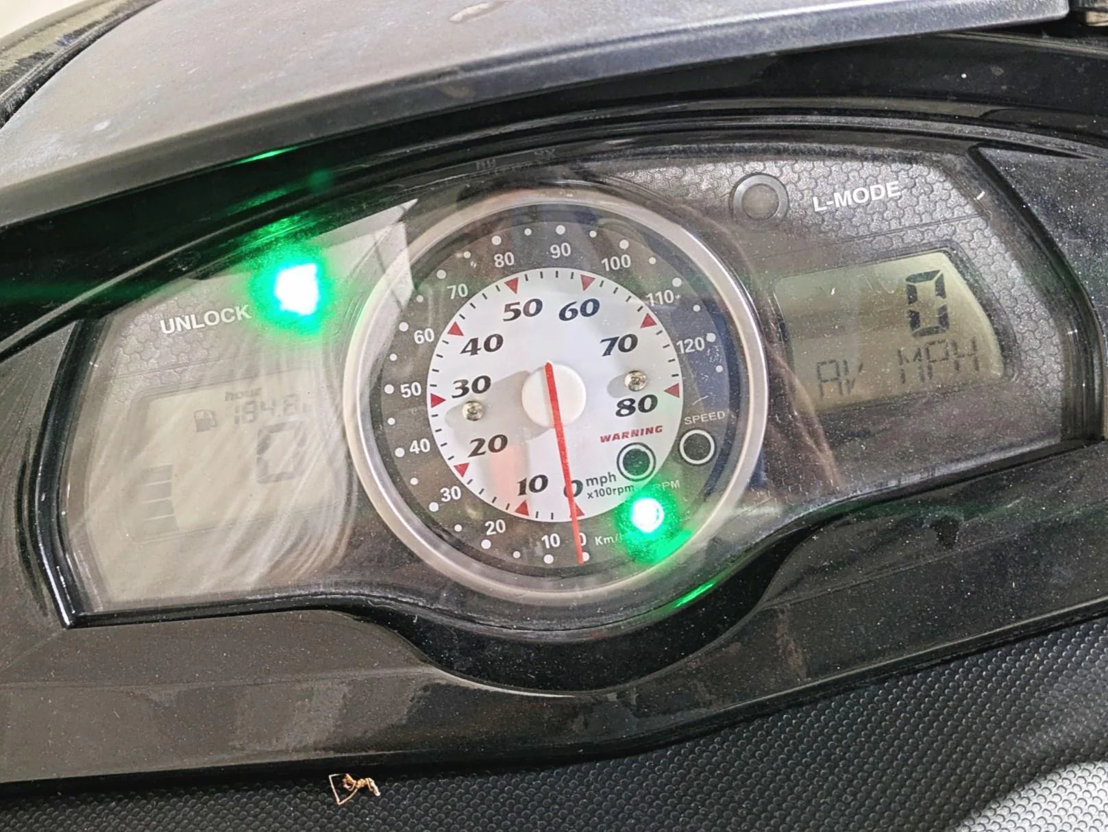 2009 Yamaha Waverunner FX1800 Cruiser Speedo Instrument 184h F1W-6820A-00-00 - Image 2