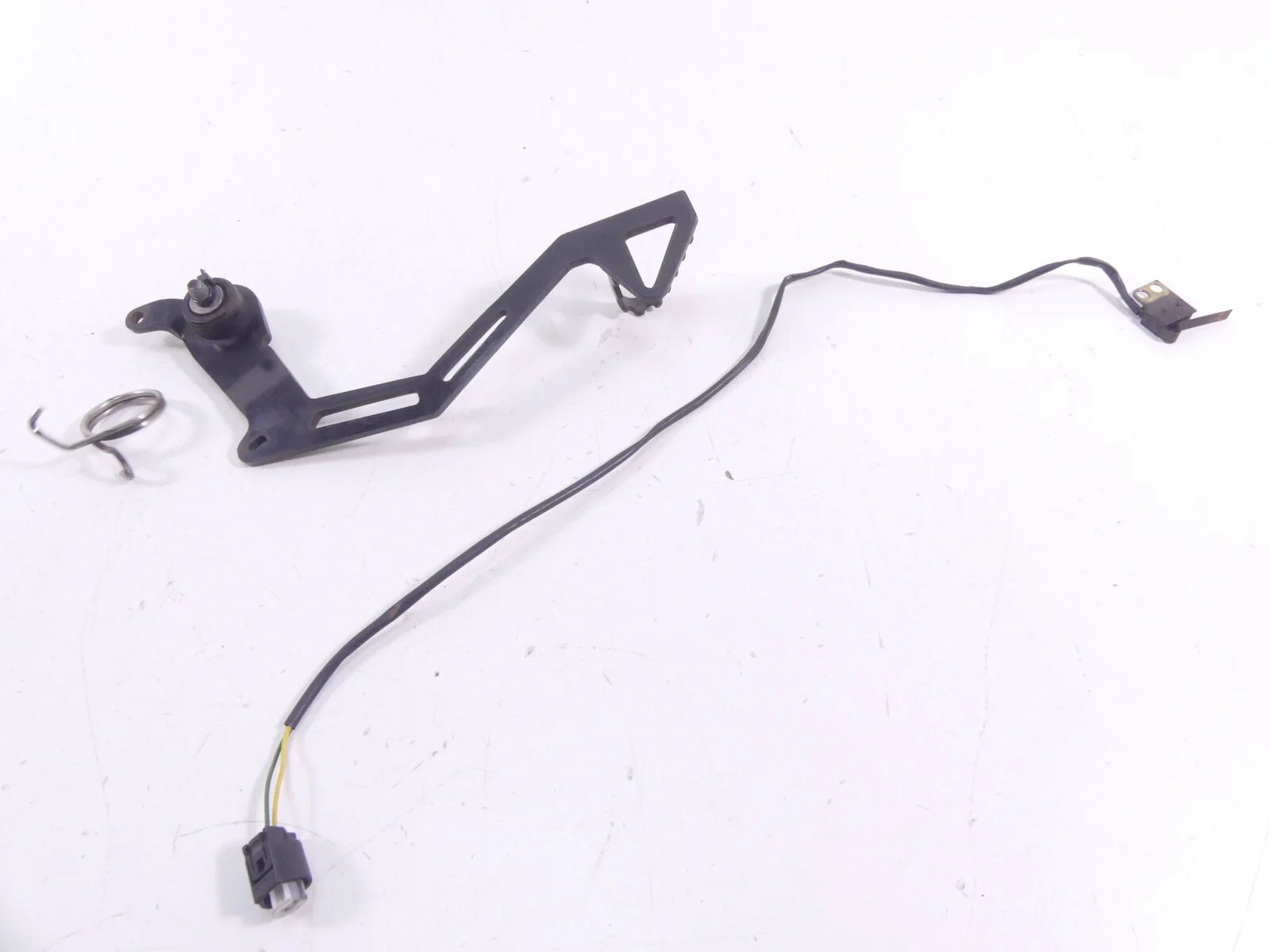 2010 BMW F800GS K72 Brake Pedal Lever + Sensor & Wiring 35217708022 - Image 3