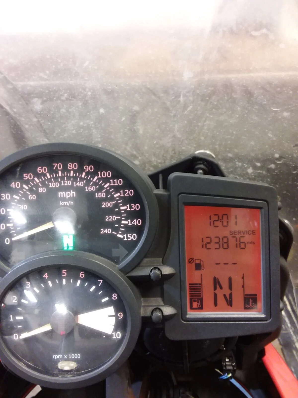 2010 BMW F800GS K72 Speedometer Speedo Gauge Instrument - 123K 7713640 - Image 2
