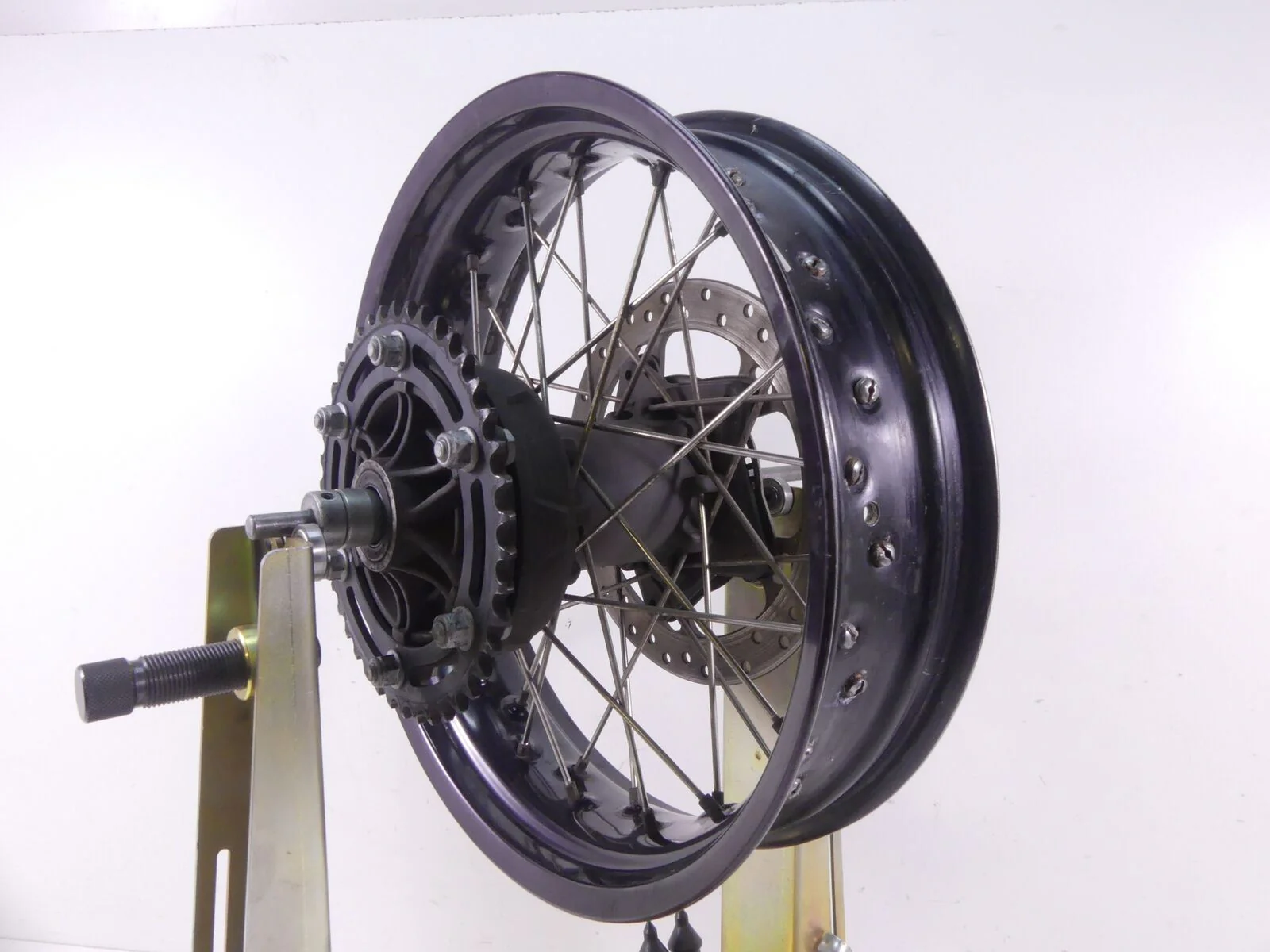 2010 BMW F800GS K72 Straight Rear Spoke Wheel Rim 17x4.25 36318564177 - Image 2
