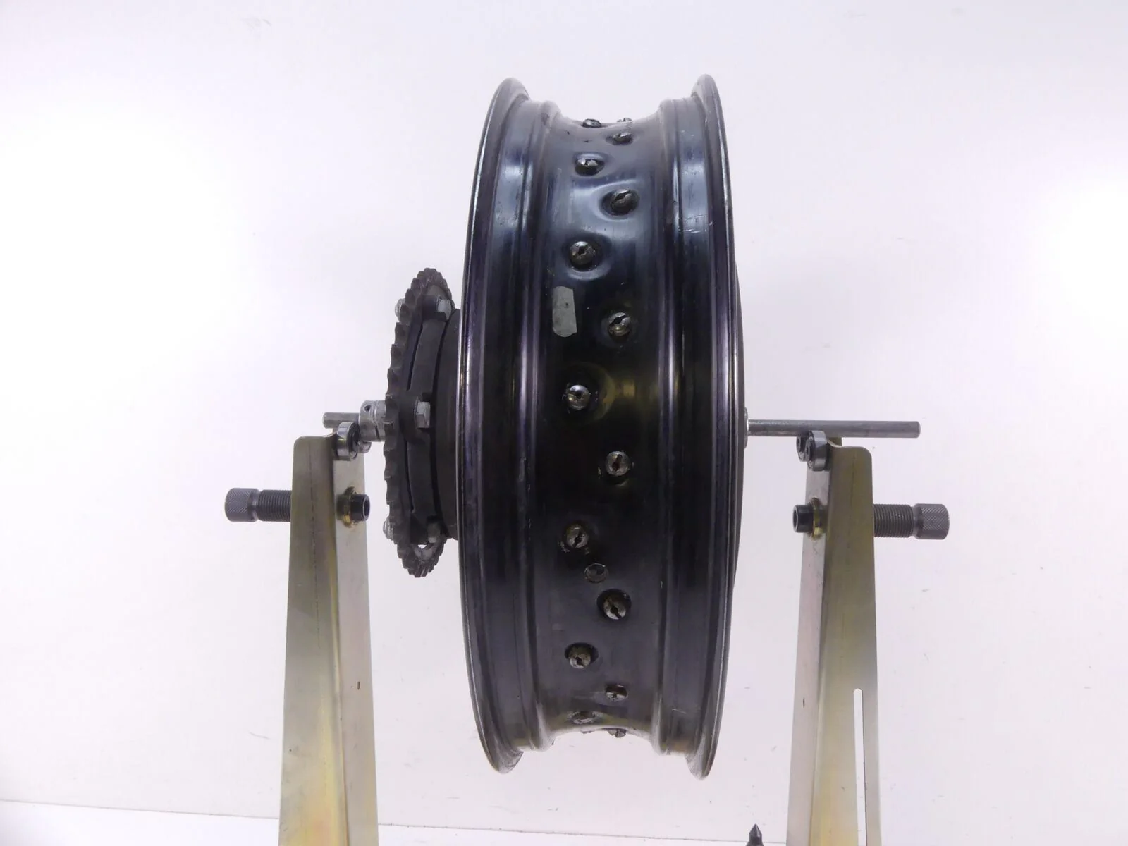 2010 BMW F800GS K72 Straight Rear Spoke Wheel Rim 17x4.25 36318564177 - Image 4