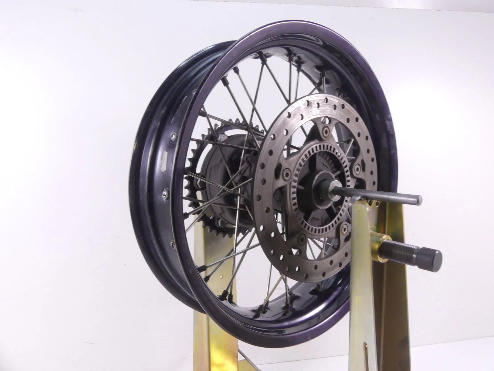 2010 BMW F800GS K72 Straight Rear Spoke Wheel Rim 17x4.25 36318564177 - Image 5