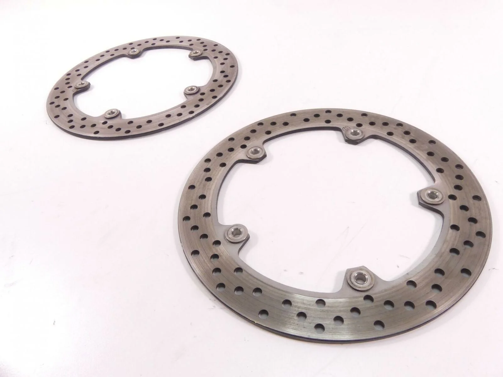 2010 BMW R1200GS Adventure K255 Front Brake Disc Rotor Set 34117711427 - Image 3