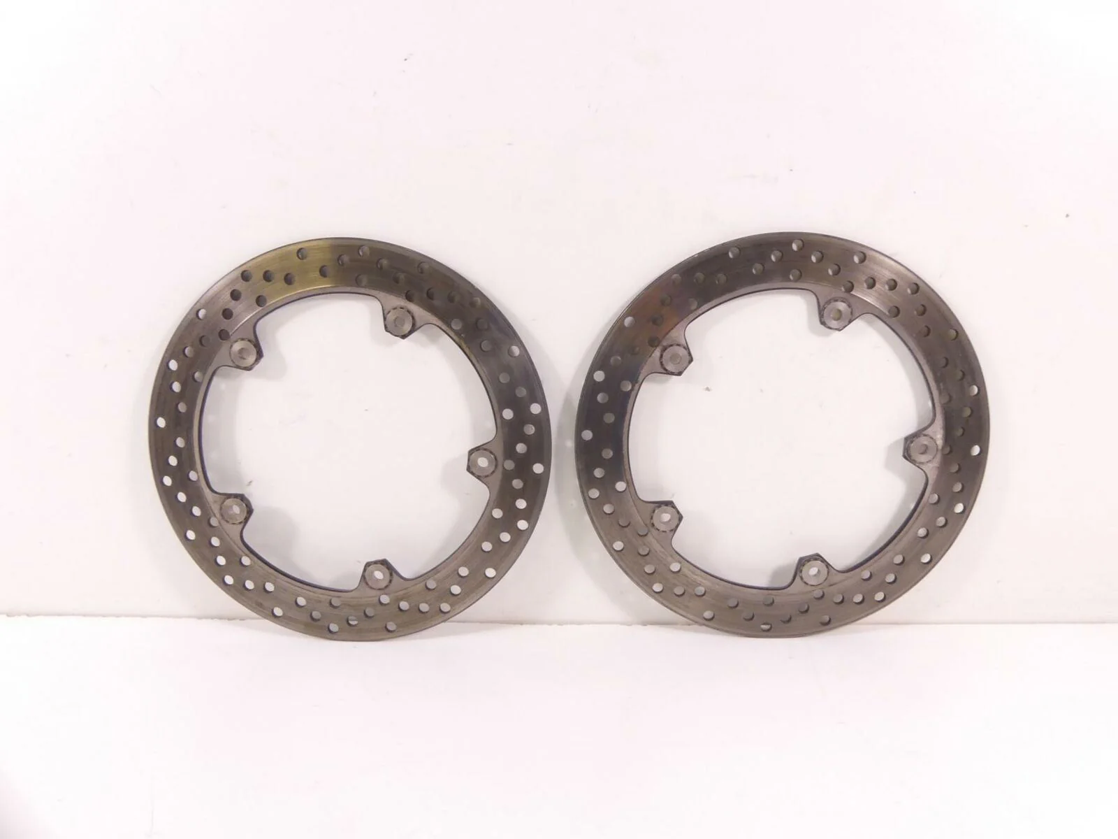 2010 BMW R1200GS Adventure K255 Front Brake Disc Rotor Set 34117711427 - Image 4