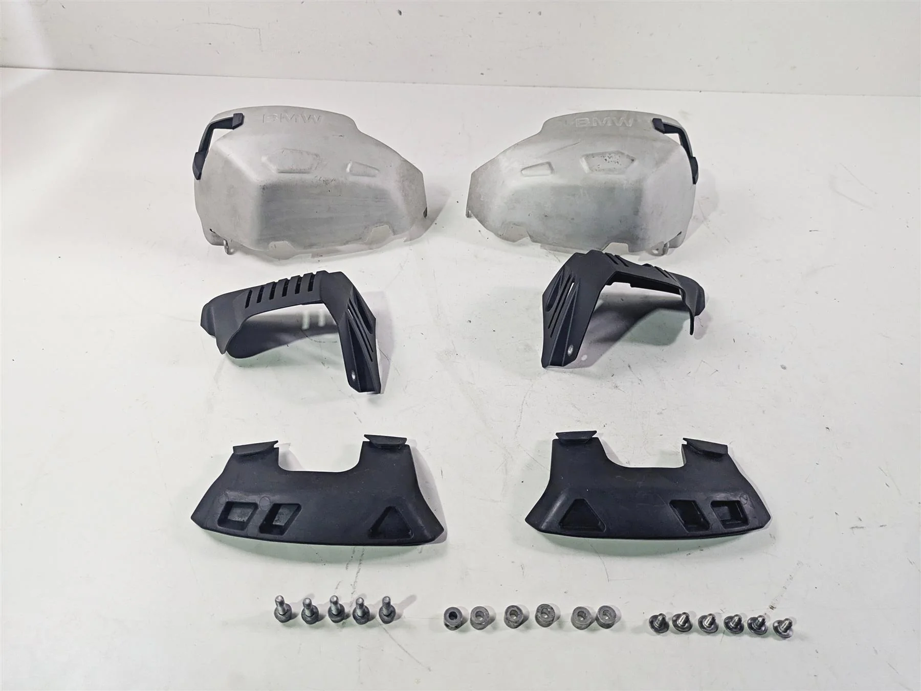 2010 BMW R1200GS K25 Aluminum Cylinder Head Cover Guard Set 77128357955