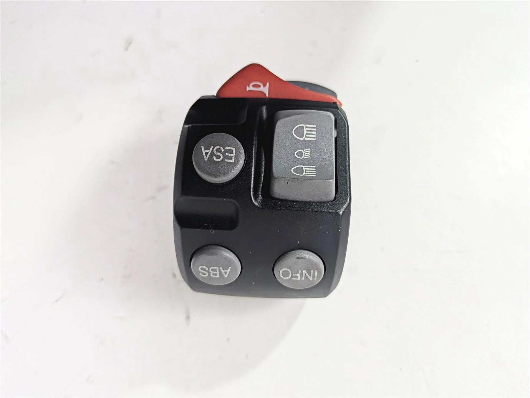 2010 BMW R1200GS K25 Left Hand Control Switch ABS ESA 61317704625 - Image 6