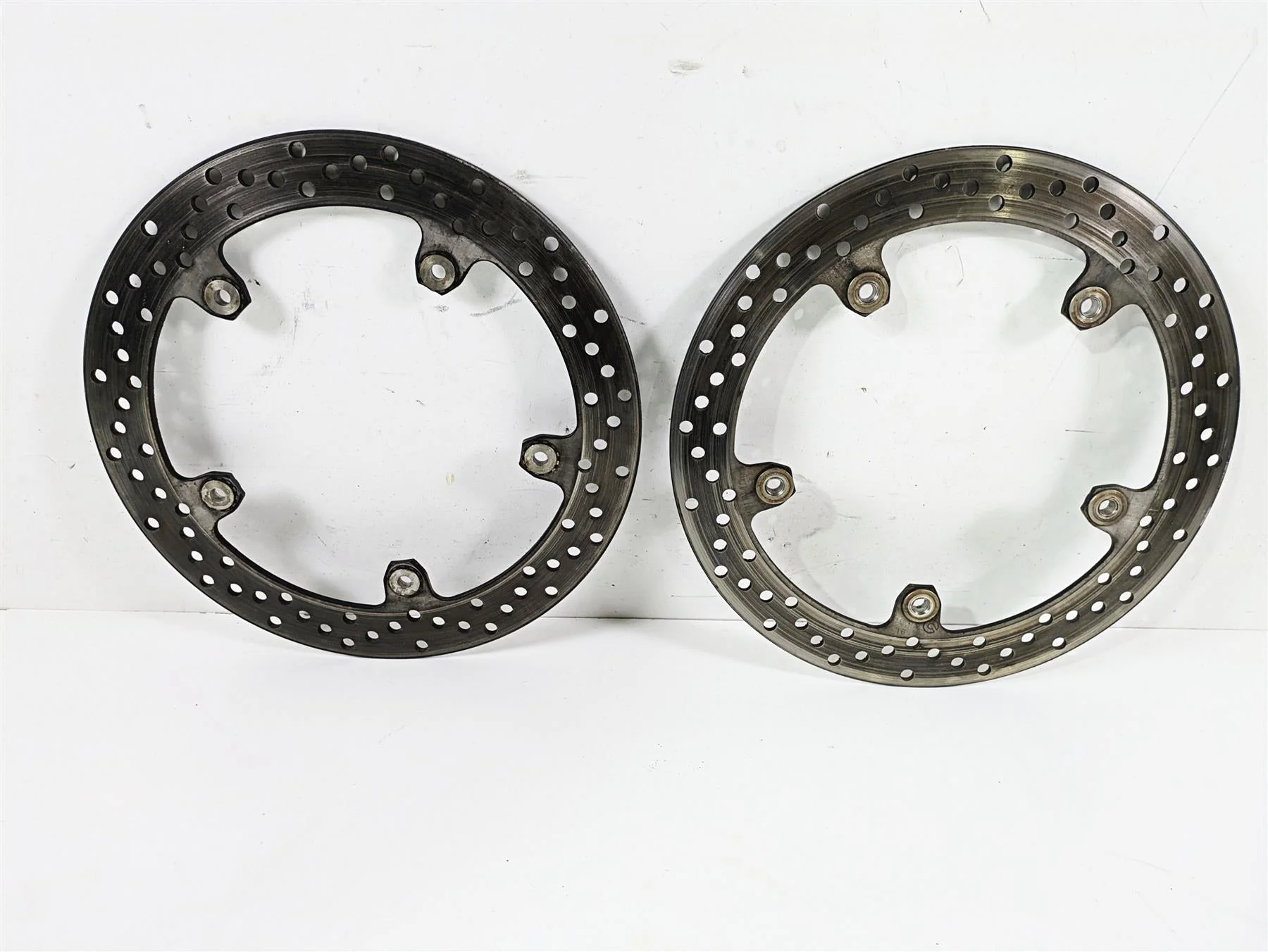 2010 BMW R1200RT K26 Front Brembo Brake Disc Rotor Set 320mm 34117711428