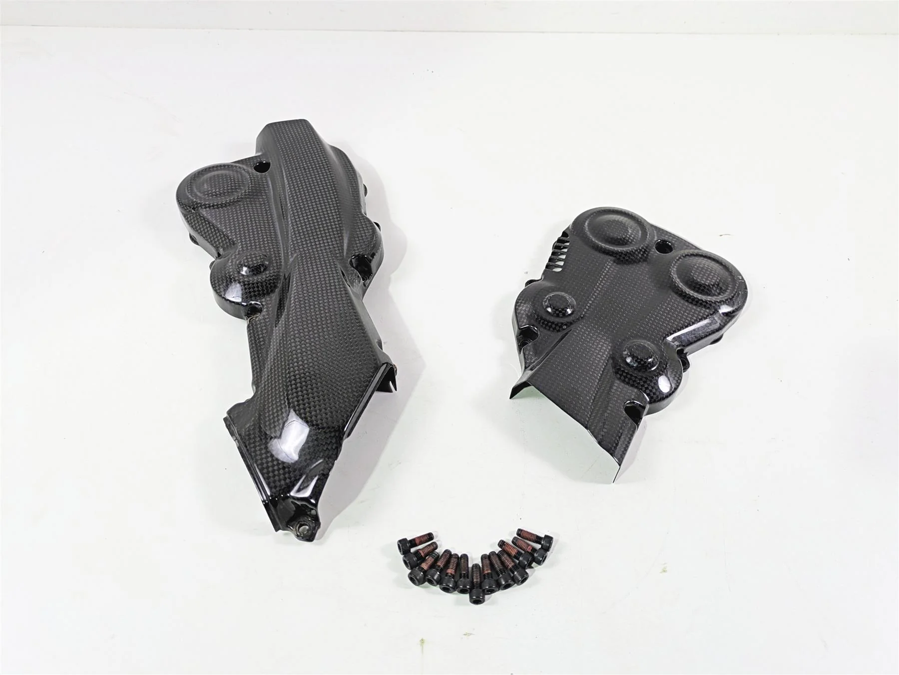 2010 Ducati Streetfighter 1098 S Carbon Fiber Timing Covers 24511091A 24511081A