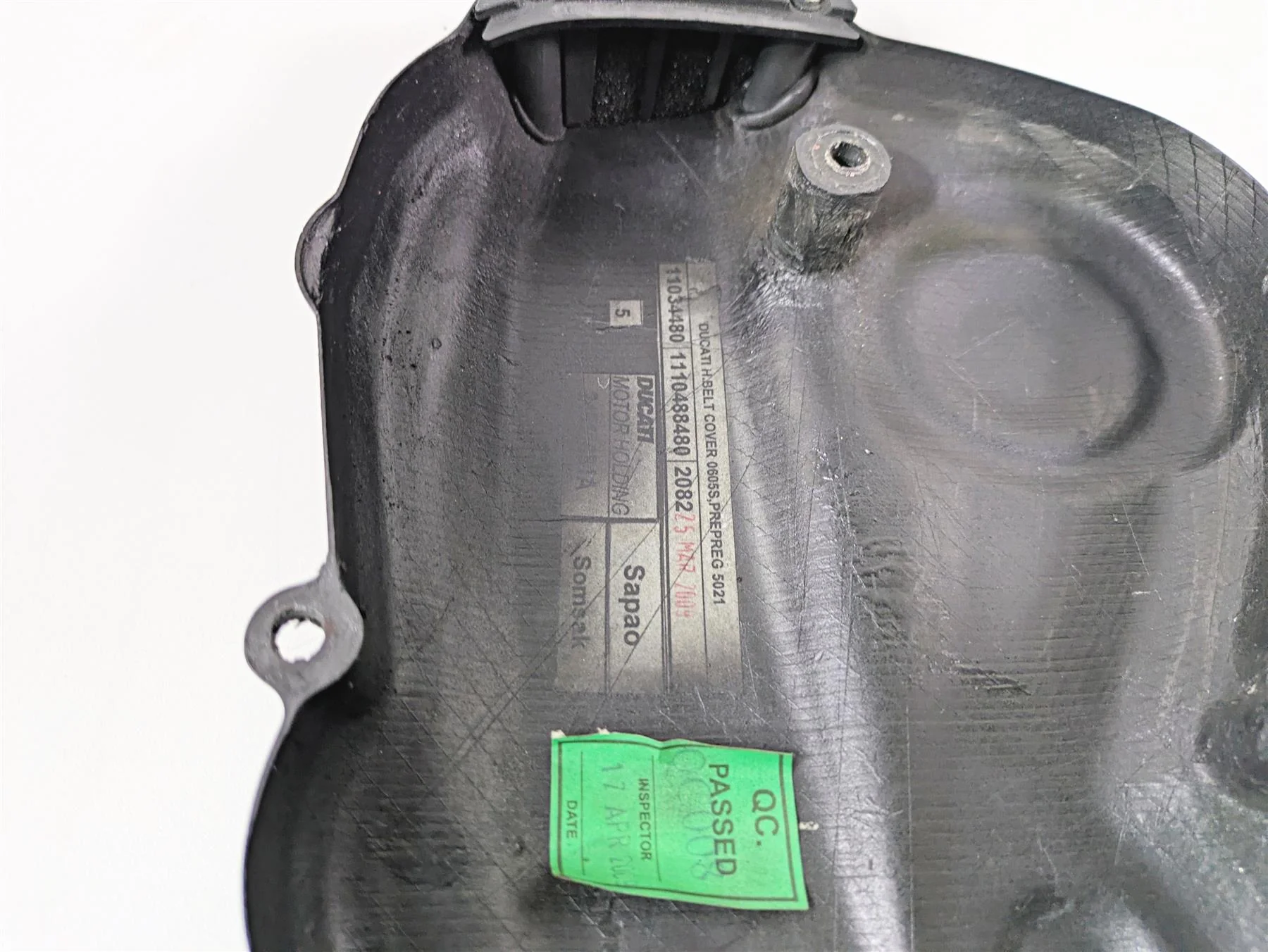 2010 Ducati Streetfighter 1098 S Carbon Fiber Timing Covers 24511091A 24511081A - Image 7