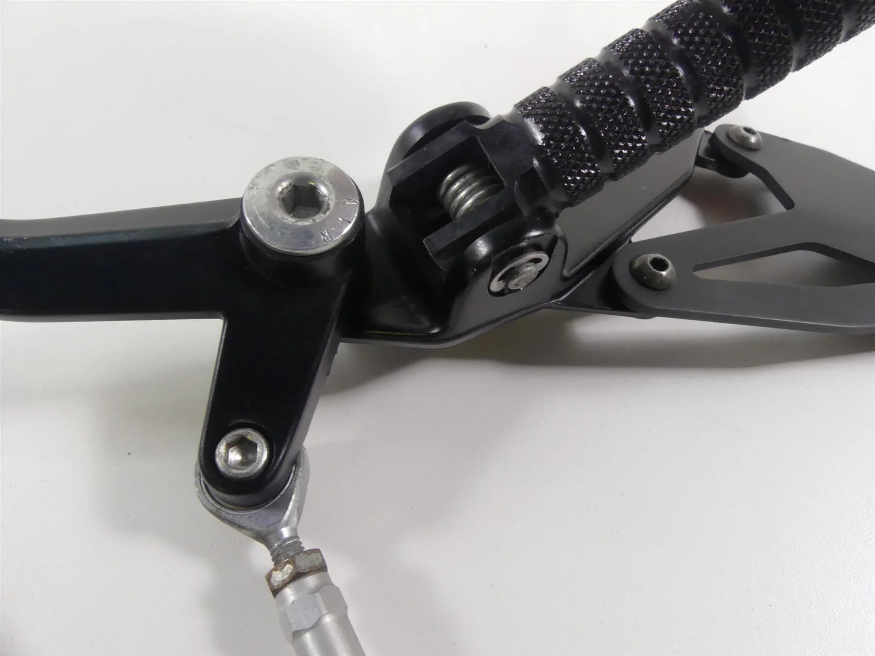2010 Ducati Streetfighter 1098 S Left Rider Footpeg & Shifter 82411541A - Image 5