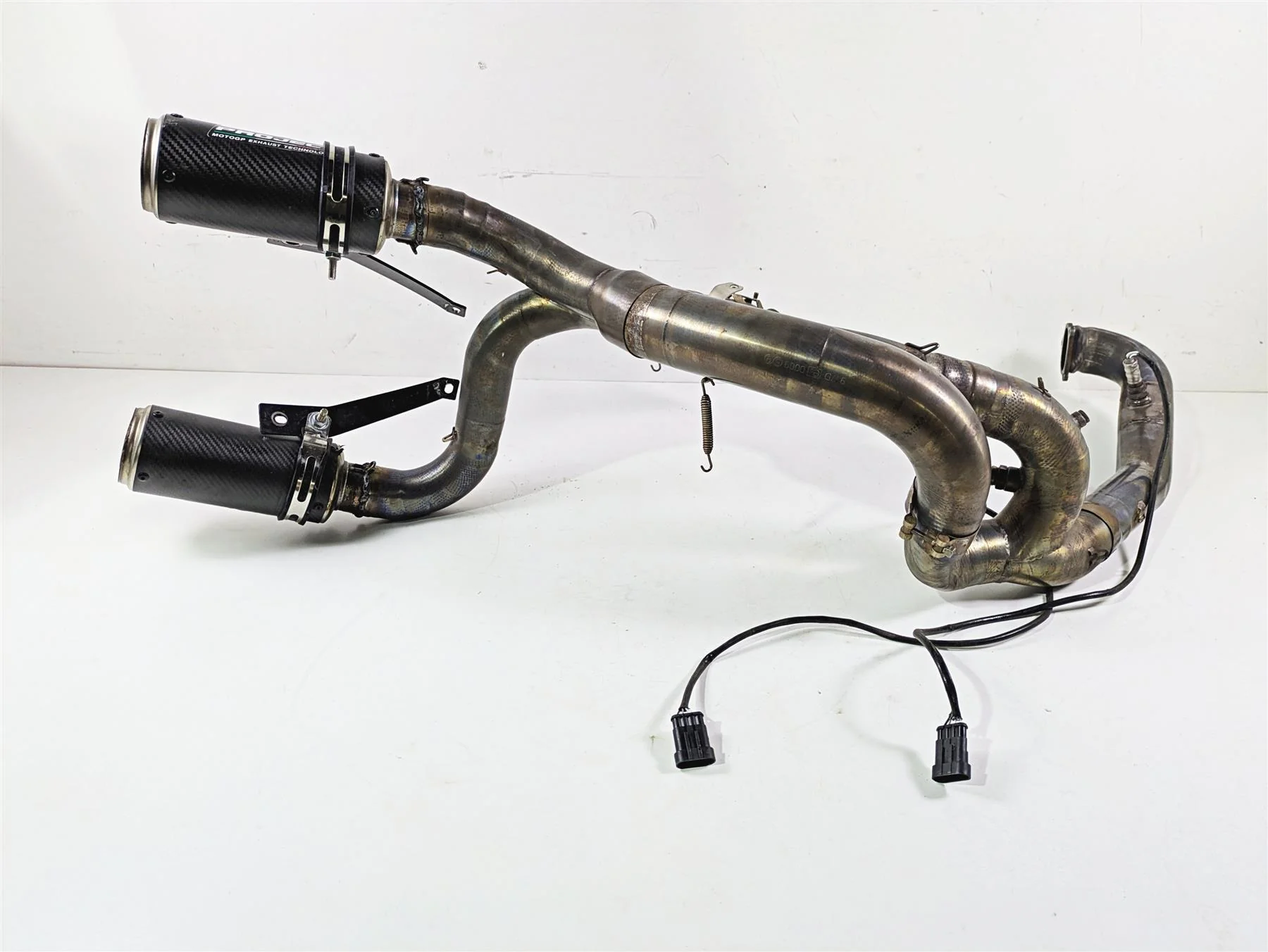 2010 Ducati Streetfighter 1098 S Sc Project Modified Exhaust System Bent - Image 9