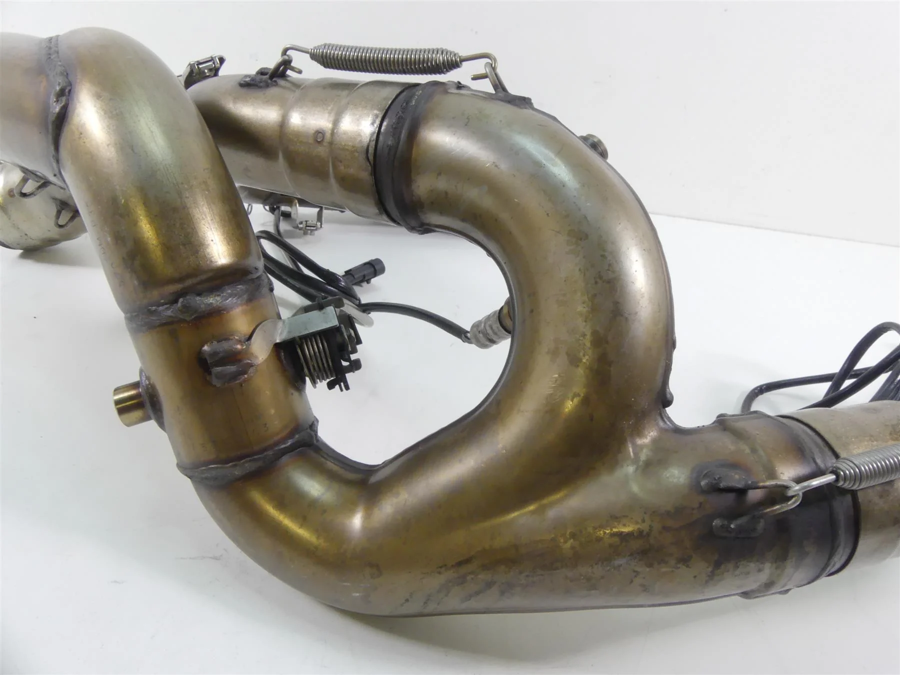 2010 Ducati Streetfighter 1098 S Stock Exhaust Header Manifold Set 57012741B - Image 8