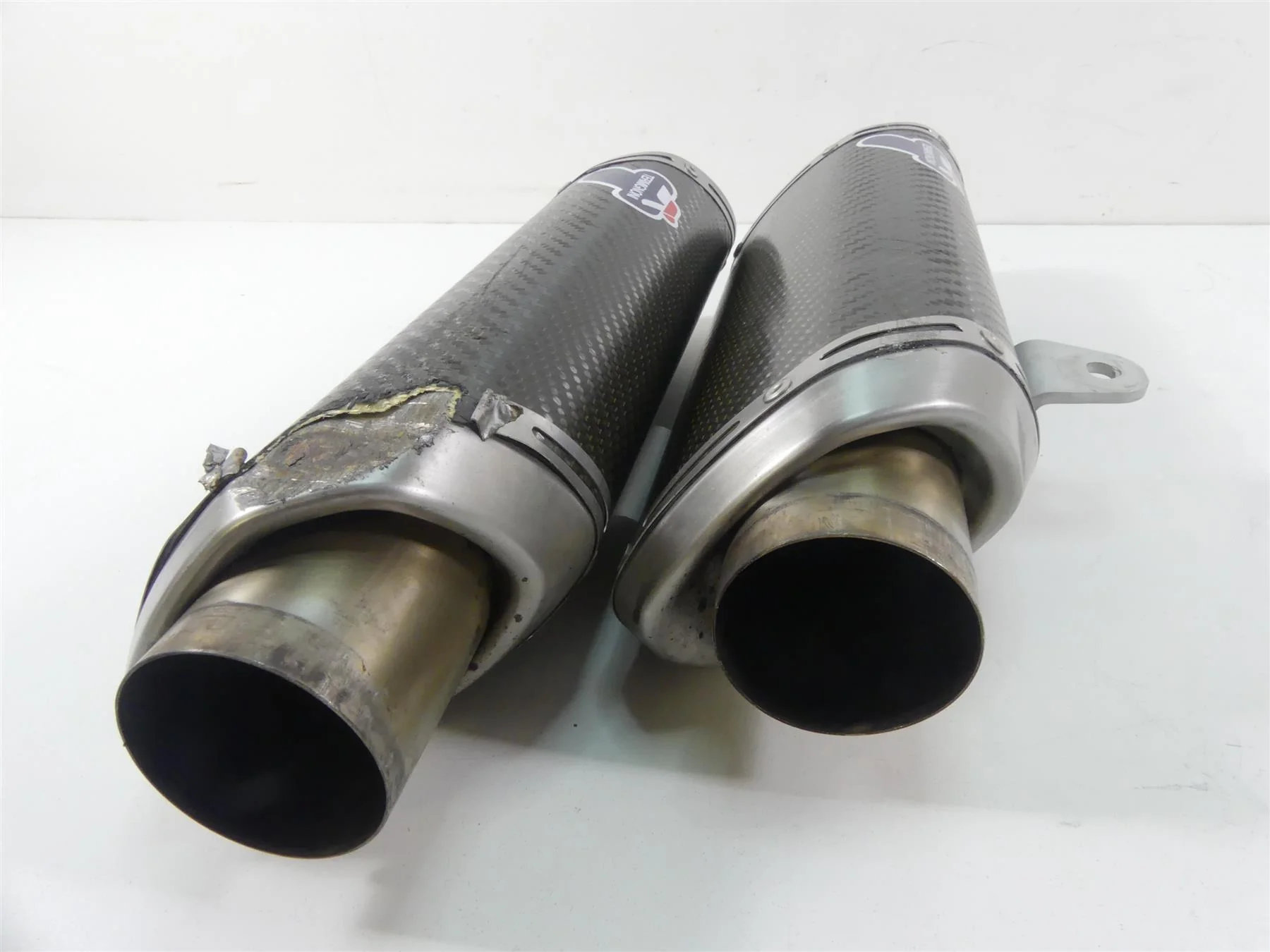 2010 Ducati Streetfighter 1098 S Termignoni Slip On Exhaust Pipes 96454711B - Image 4