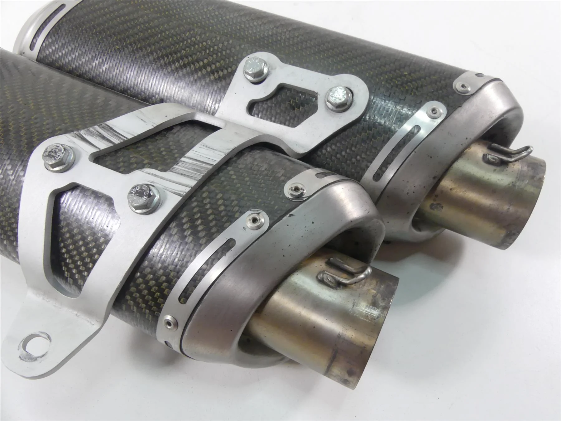 2010 Ducati Streetfighter 1098 S Termignoni Slip On Exhaust Pipes 96454711B - Image 8