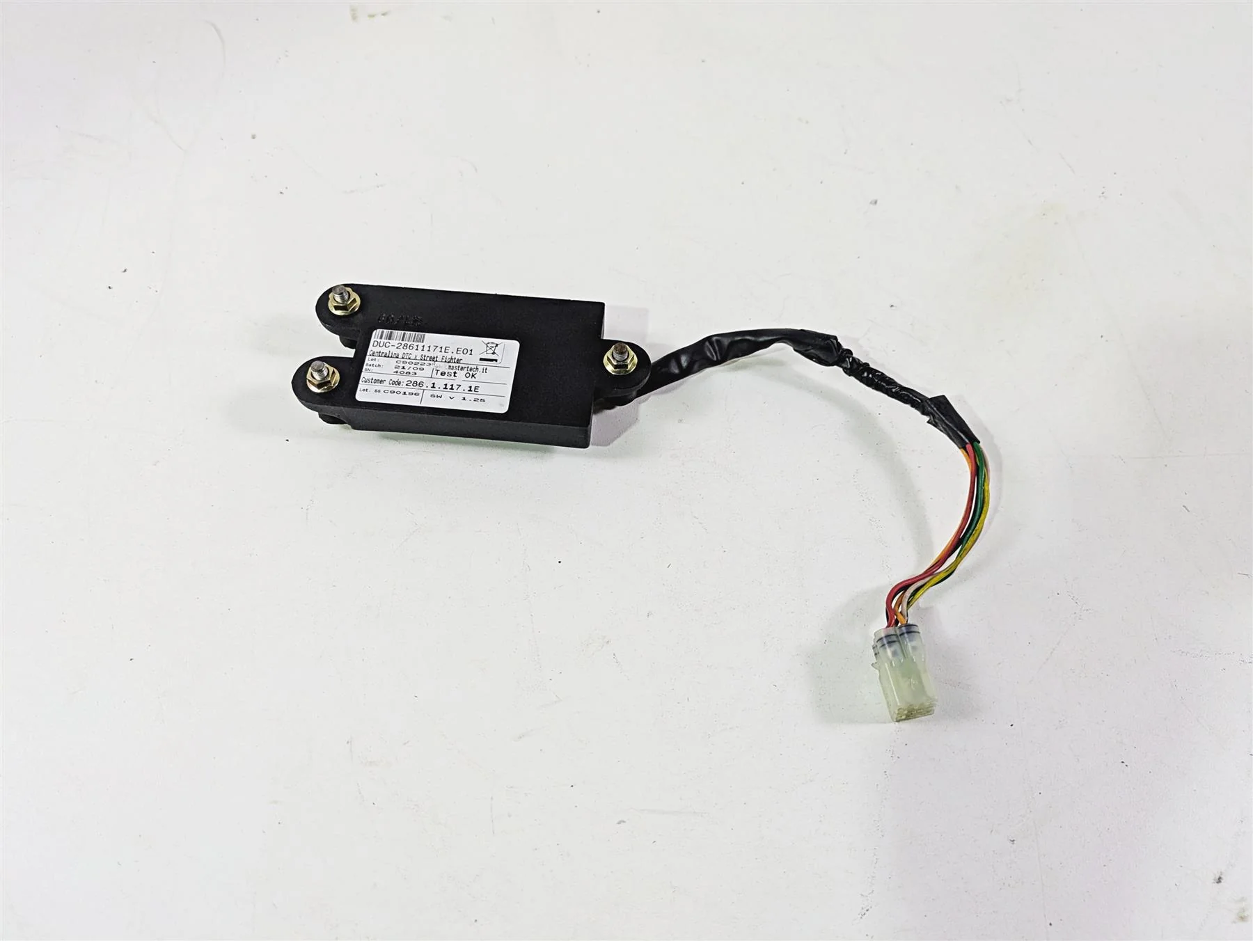2010 Ducati Streetfighter 1098 S Traction Control Module Dtc 28611171E