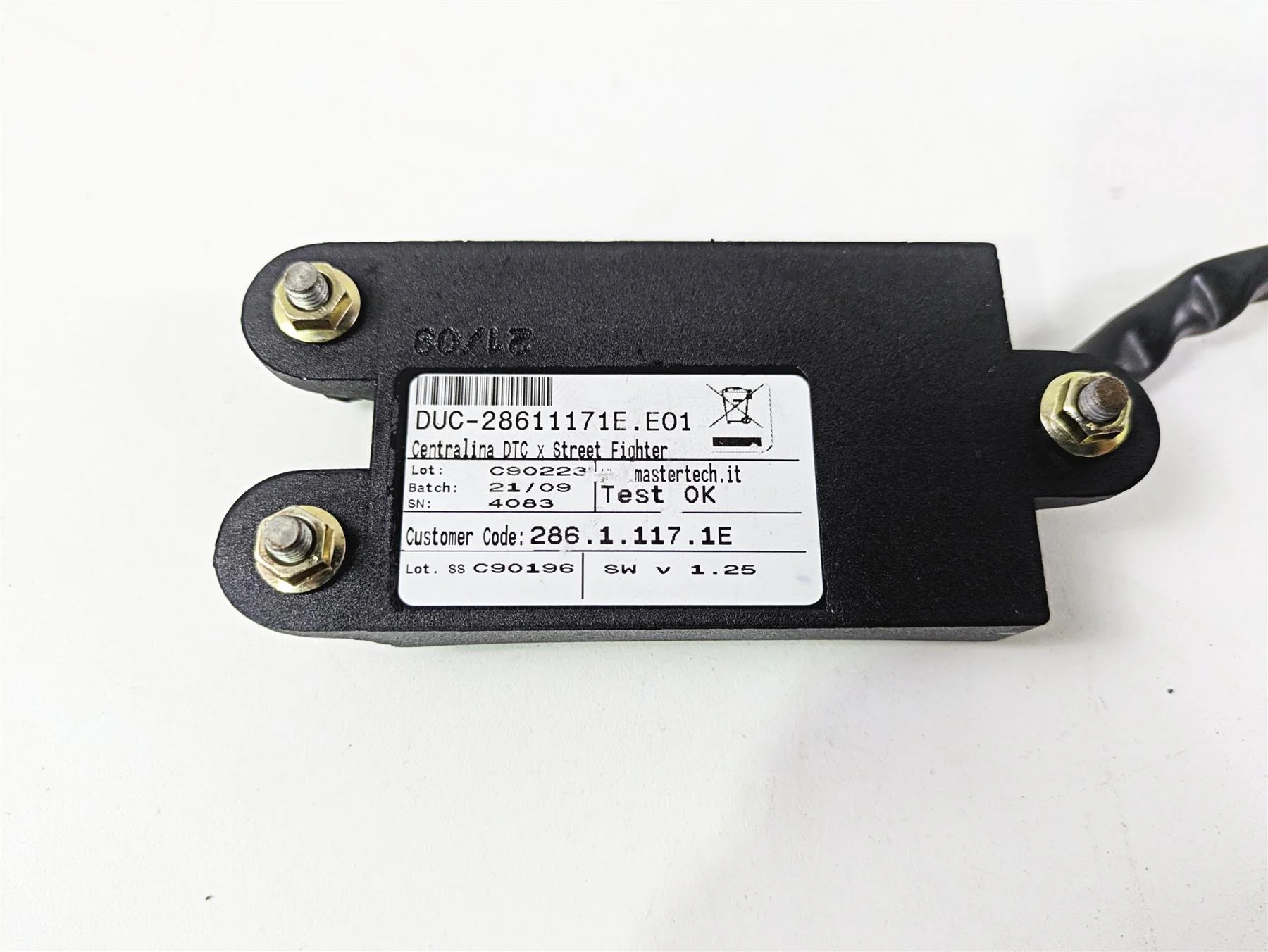 2010 Ducati Streetfighter 1098 S Traction Control Module Dtc 28611171E - Image 7