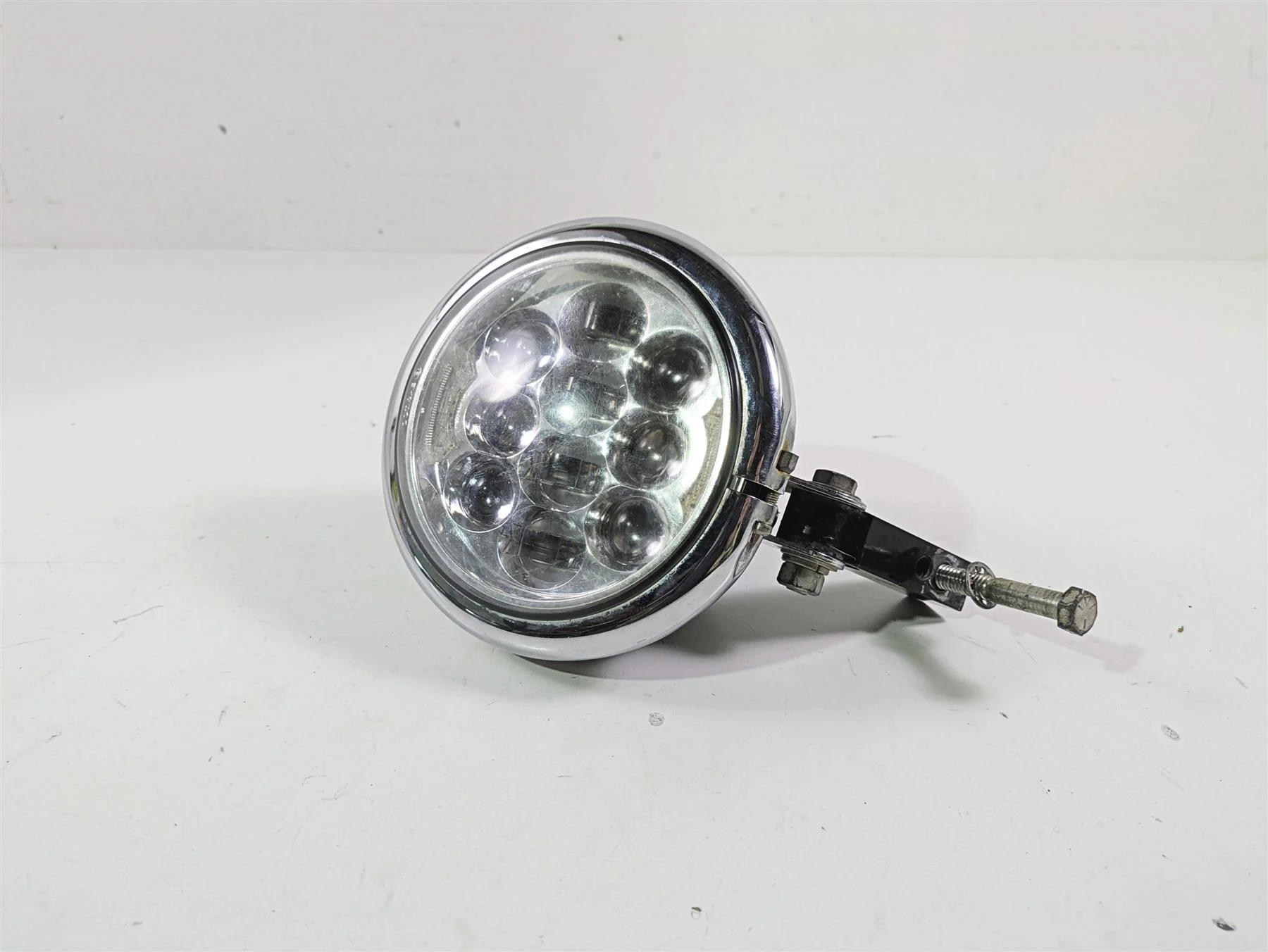 2010 Harley Dyna FXDB Street Bob Led Headlight Head Light & Mount 69356-06A