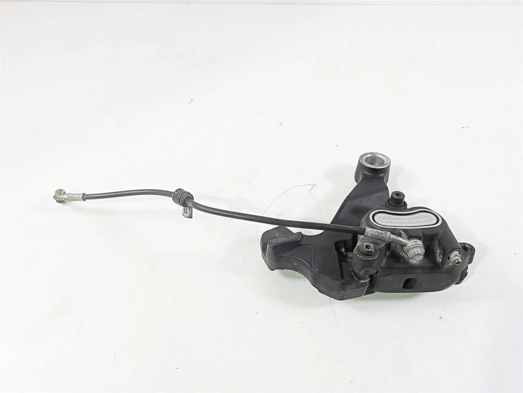 2010 Harley Dyna FXDB Street Bob Rear Brake Caliper + Line 40908-08 - Image 3