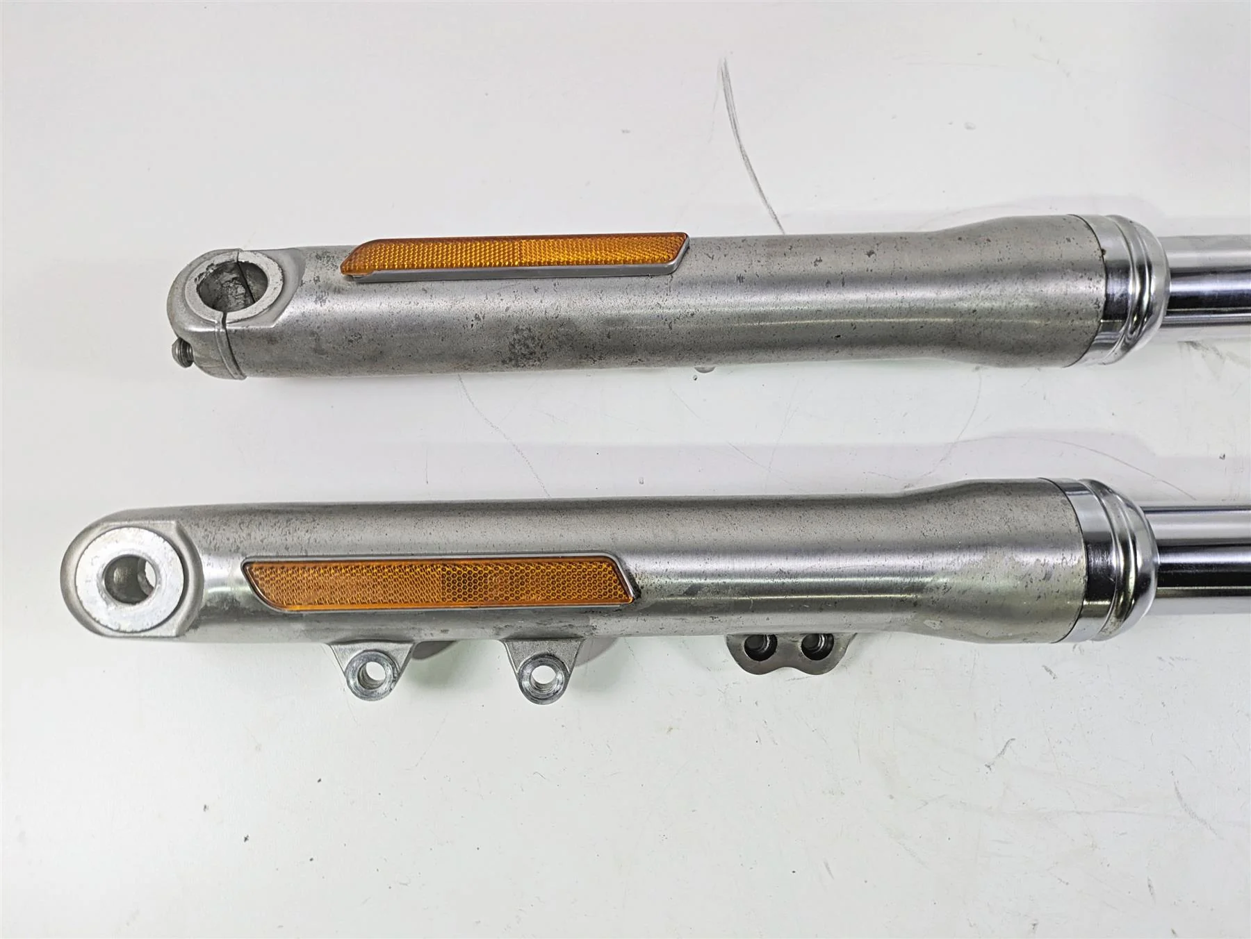 2010 Harley Dyna FXDB Street Bob Straight Front Fork Leg Set - 49mm 45947-06A - Image 4