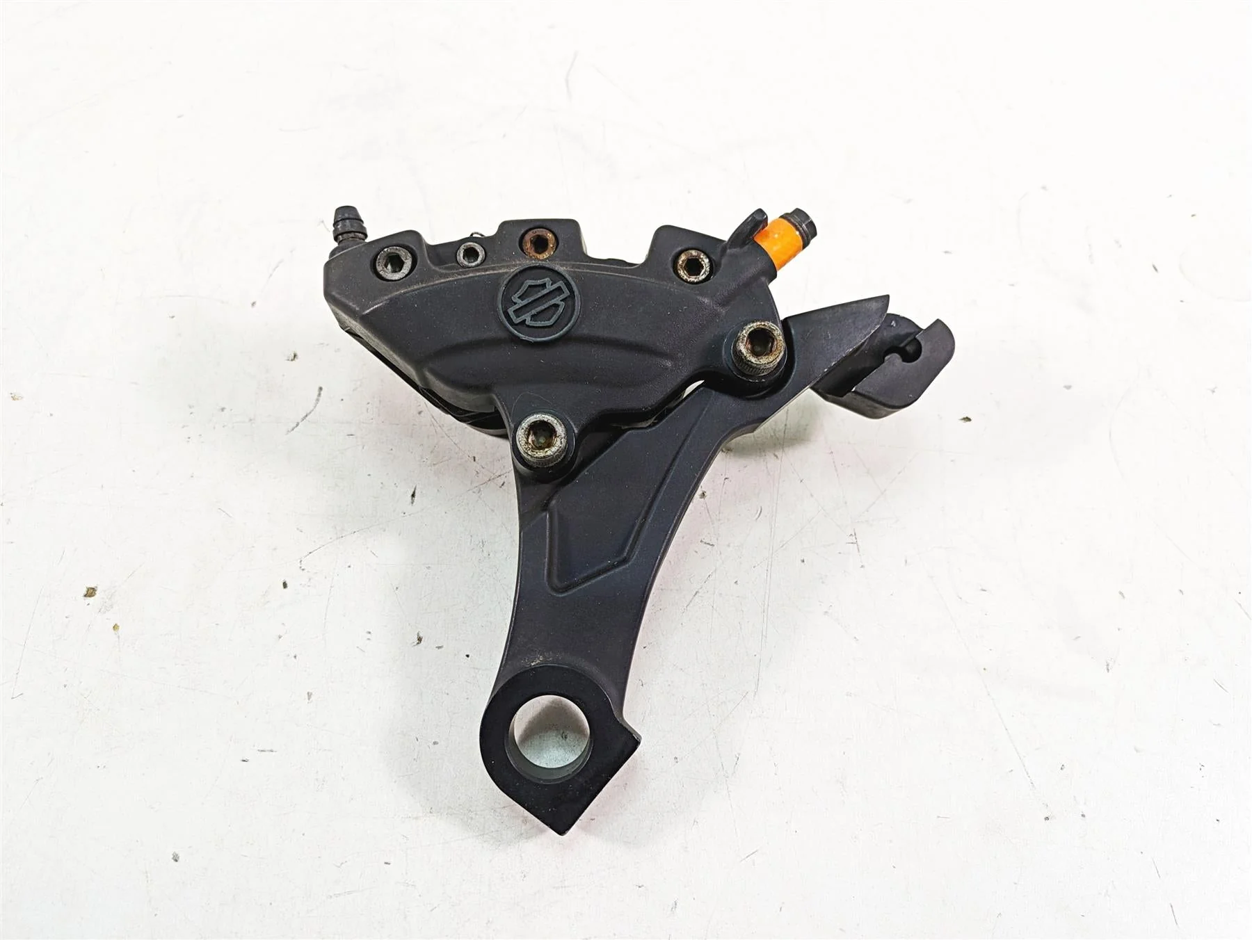 2010 Harley Touring FLHTCU Electra Glide Rear Brake Caliper + Bracket 44080-08C