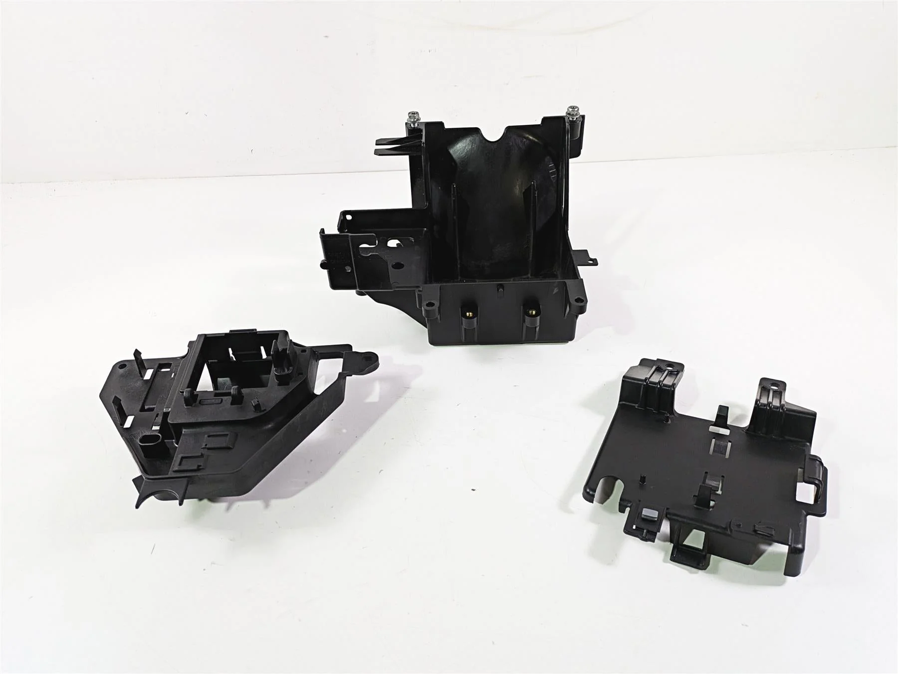 2010 Harley Touring FLHX Street Glide Battery Tray & Electric Holders 66281-09B