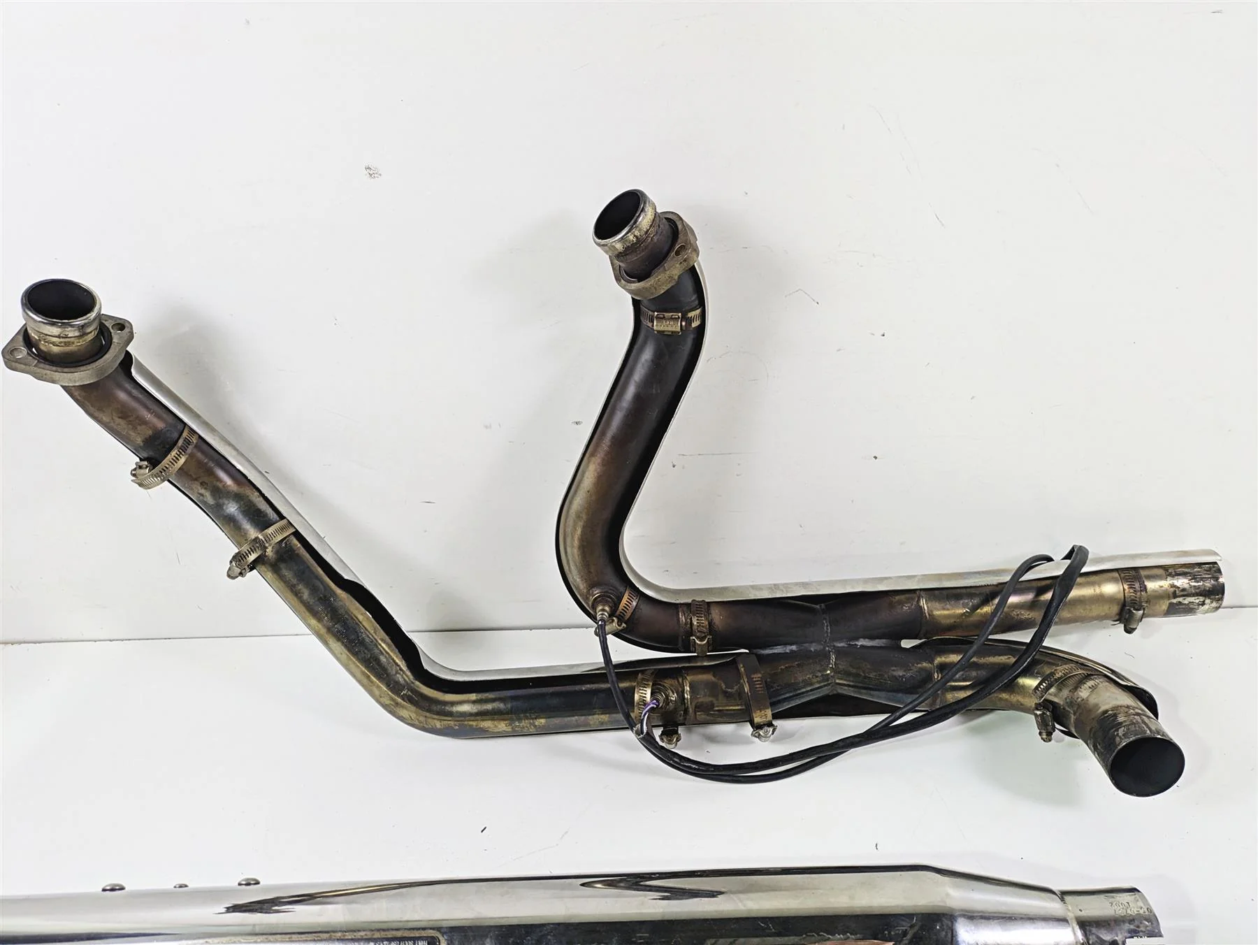 2010 Harley Touring FLHXSE CVO Street Glide Bub 7 True Dual Exhaust Set - Image 10