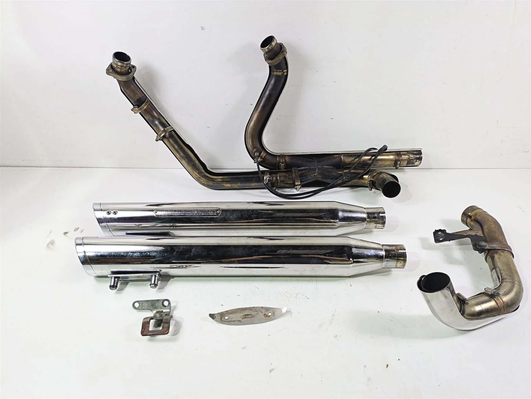 2010 Harley Touring FLHXSE CVO Street Glide Bub 7 True Dual Exhaust Set - Image 8