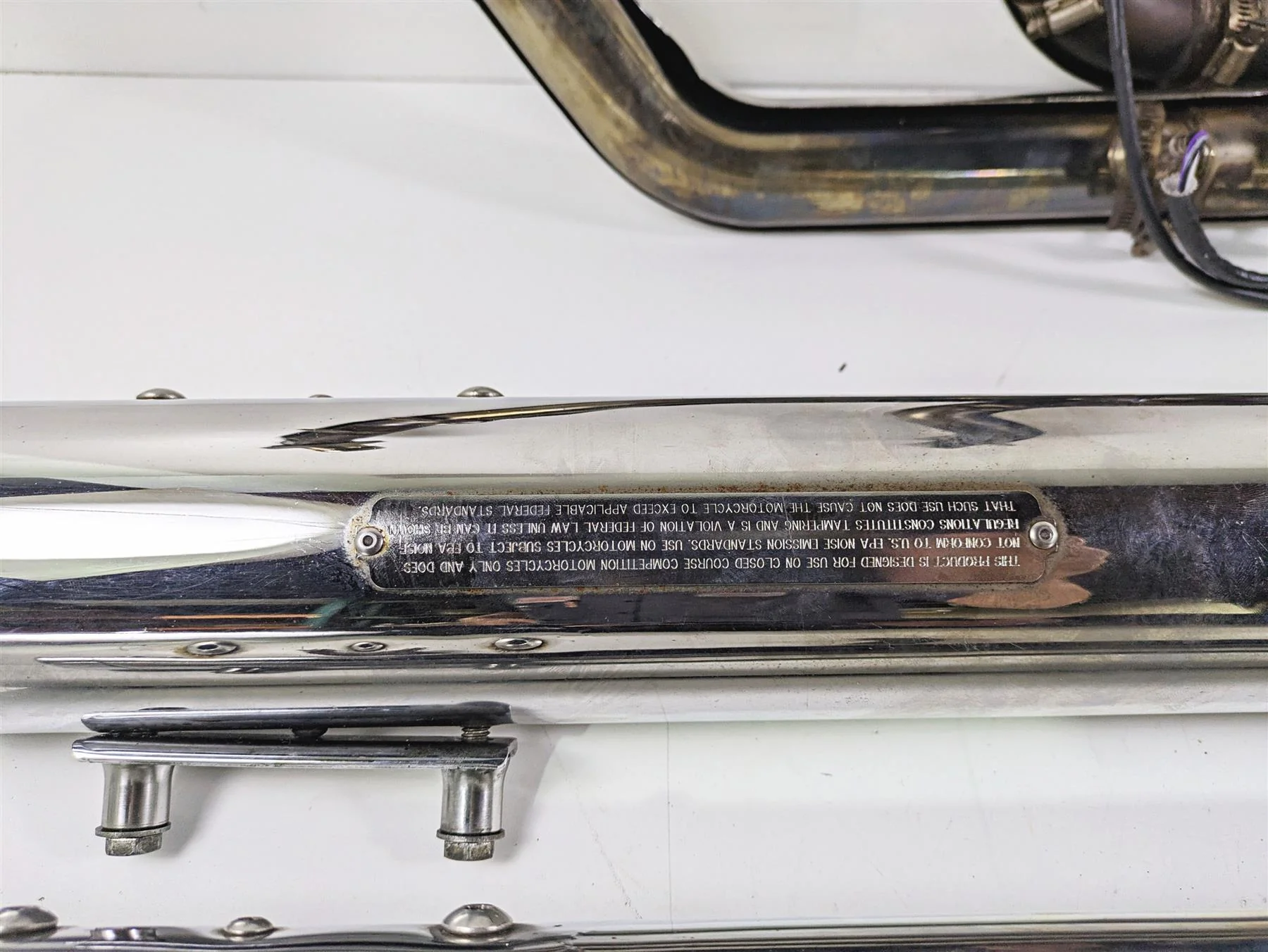 2010 Harley Touring FLHXSE CVO Street Glide Bub 7 True Dual Exhaust Set - Image 9