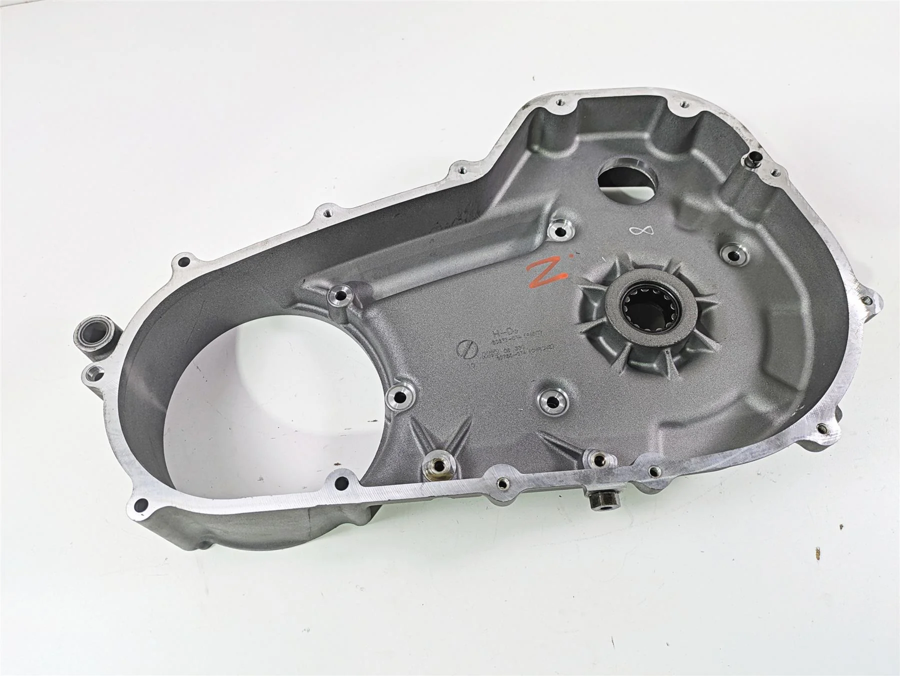 2010 Harley Touring FLHXSE CVO Street Glide Inner Primary Clutch Cover 60677-07A - Image 10