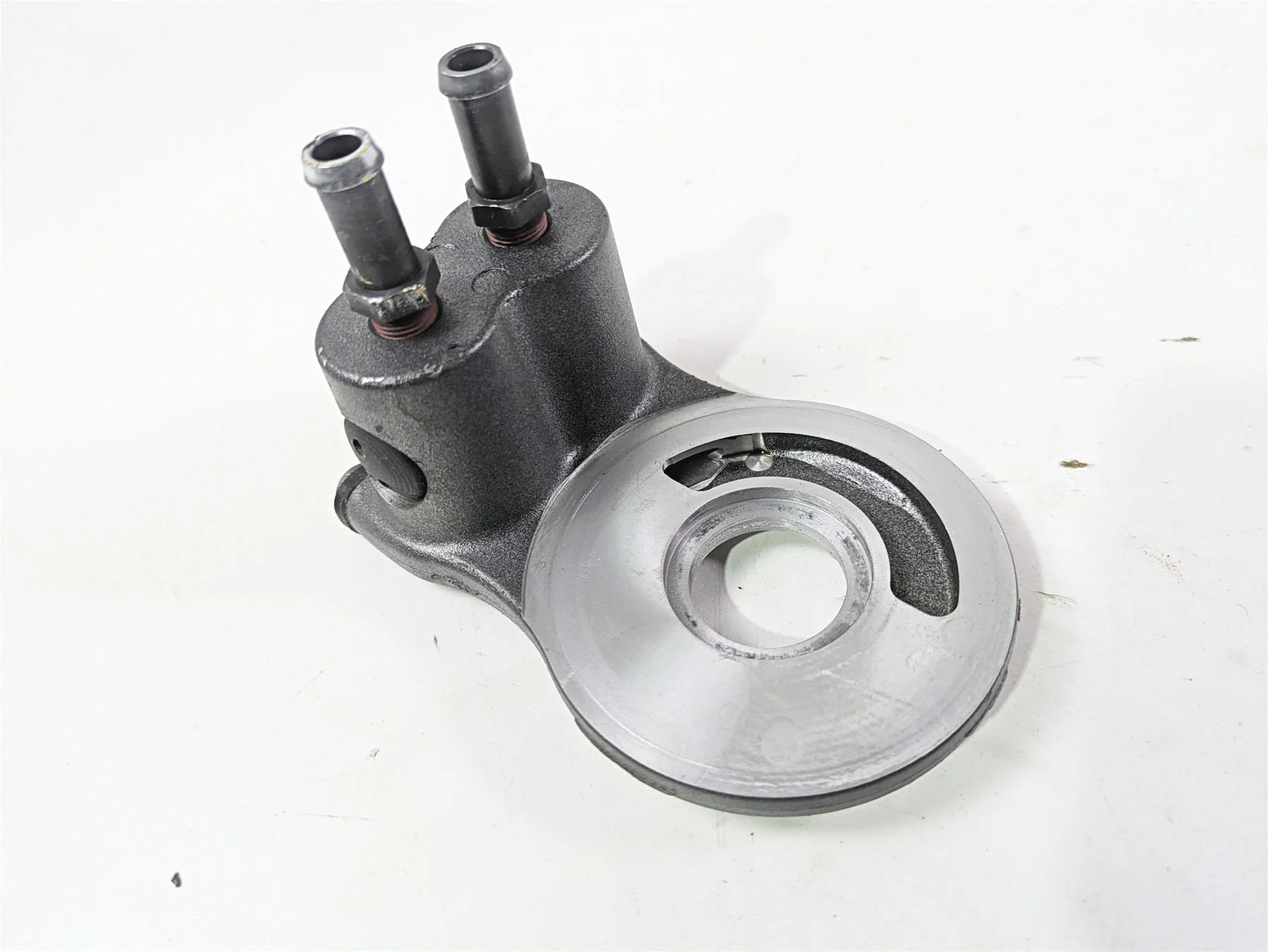 2010 Harley Touring FLHXSE CVO Street Glide Oil Cooler Flange Adapter 63076-09A - Image 10