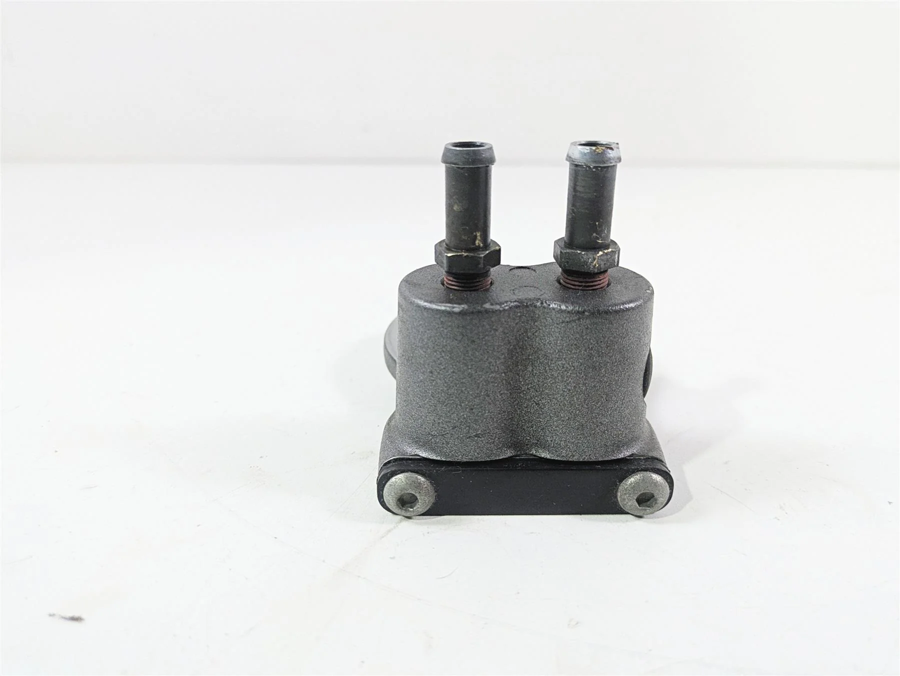 2010 Harley Touring FLHXSE CVO Street Glide Oil Cooler Flange Adapter 63076-09A - Image 6