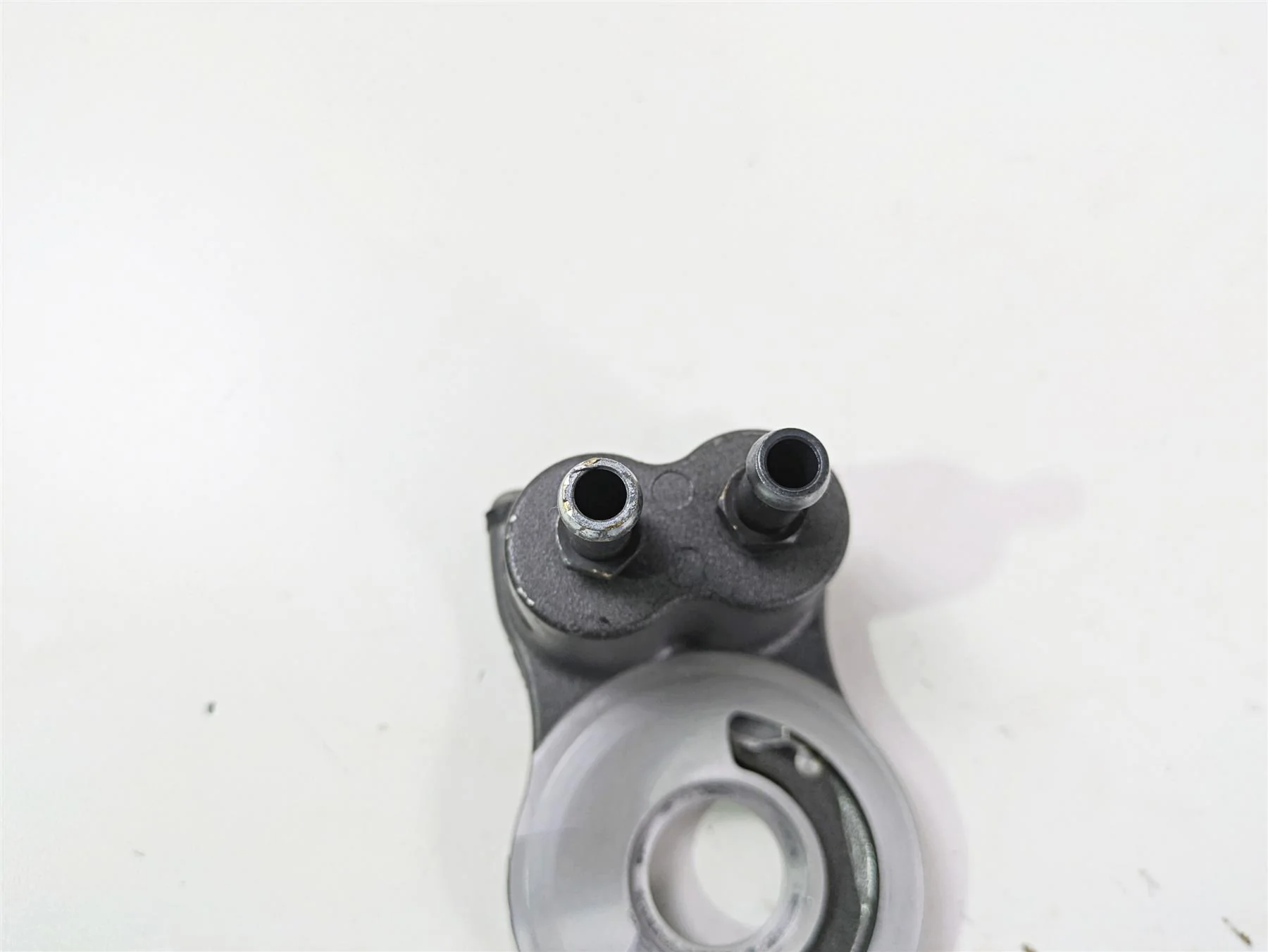 2010 Harley Touring FLHXSE CVO Street Glide Oil Cooler Flange Adapter 63076-09A - Image 9
