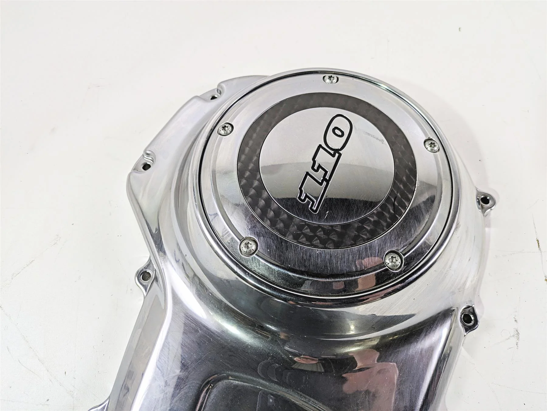 2010 Harley Touring FLHXSE CVO Street Glide Outer Primary Clutch Cover 60553-07A - Image 11