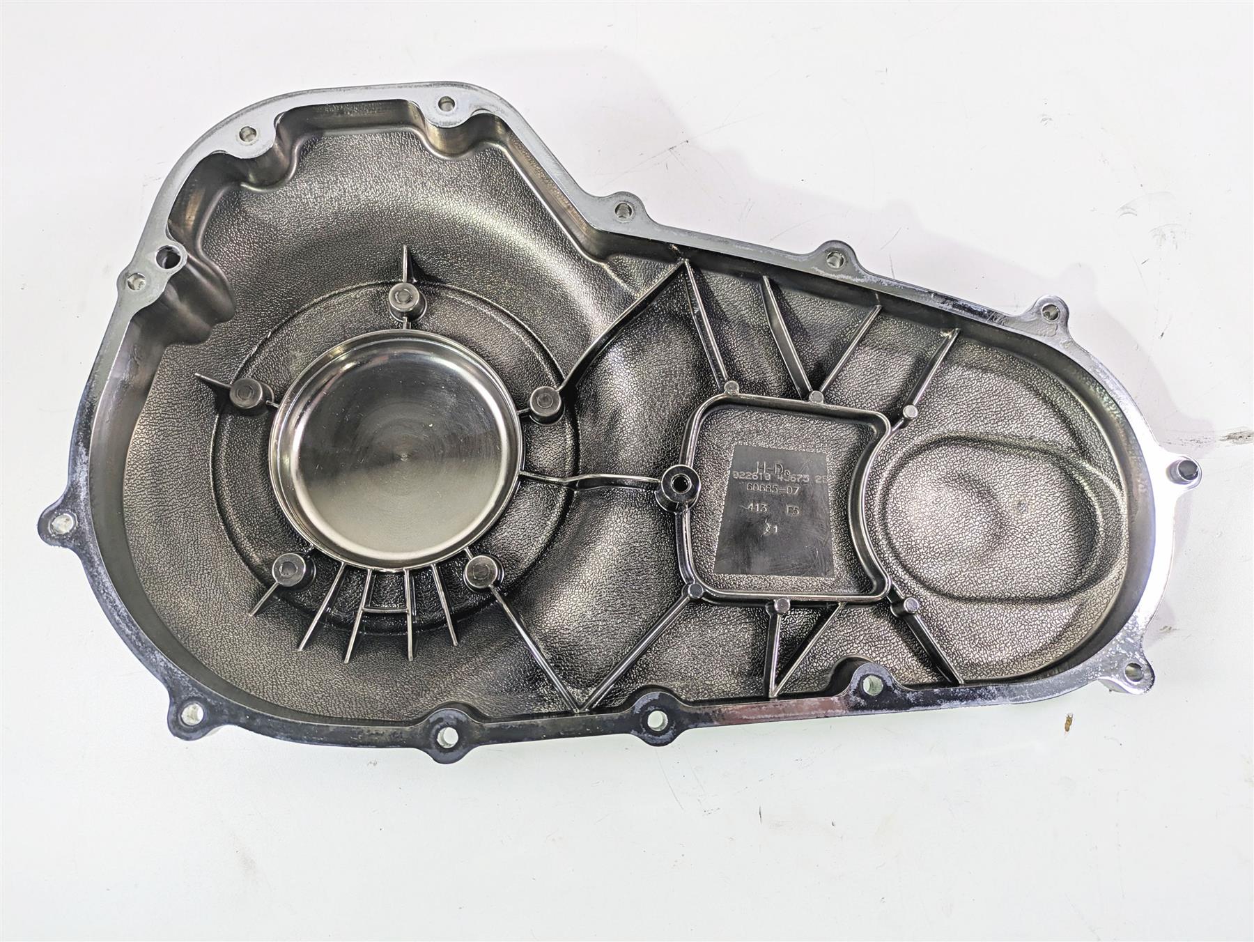 2010 Harley Touring FLHXSE CVO Street Glide Outer Primary Clutch Cover 60553-07A - Image 2