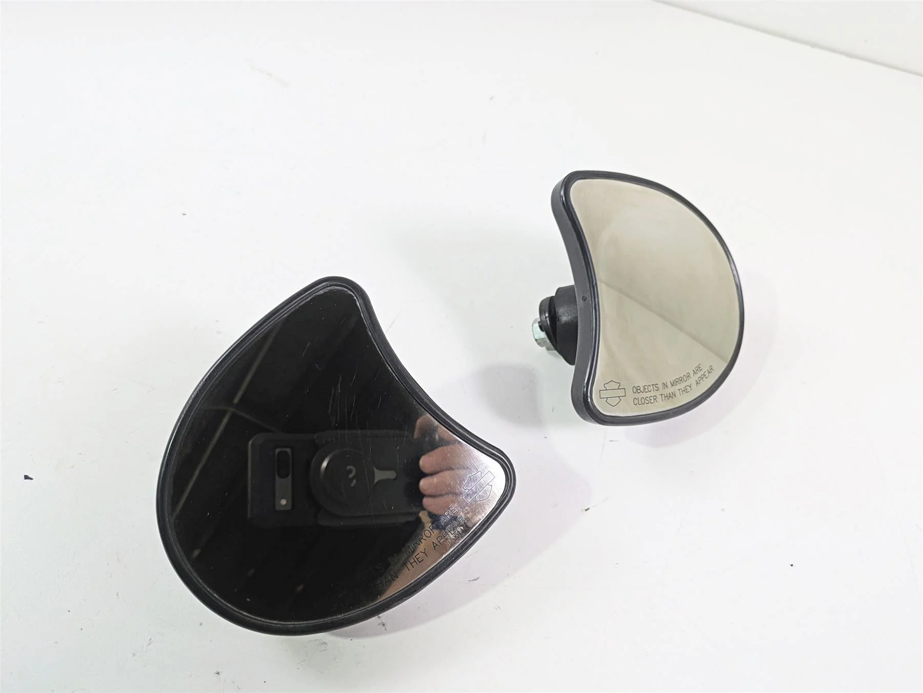 2010 Harley Touring FLHXSE CVO Street Glide Rear View Mirror Set 91955-98B - Image 12