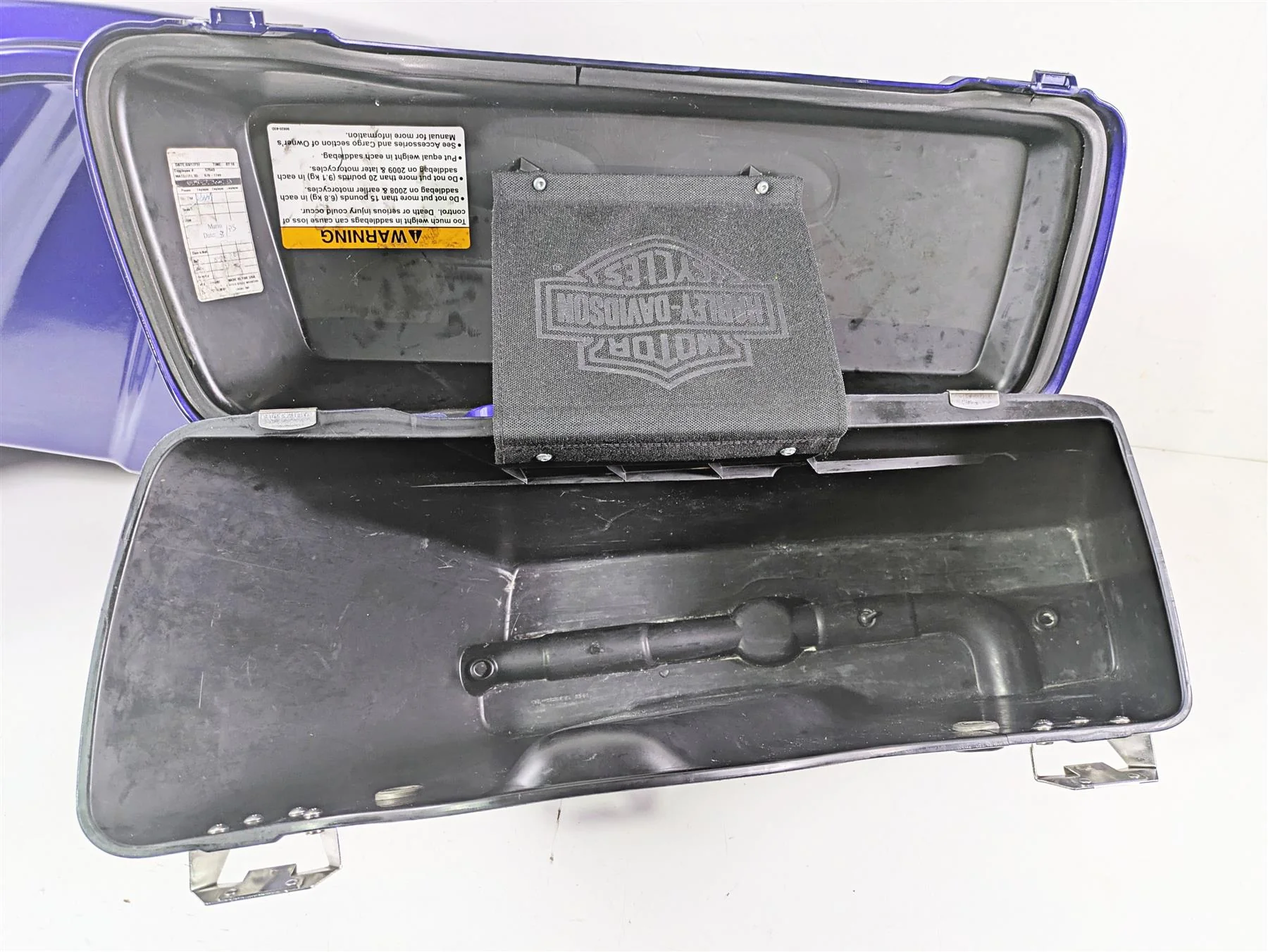 2010 Harley Touring FLHXSE CVO Street Glide Saddlebag Set Candy Condor 92464-10 - Image 7