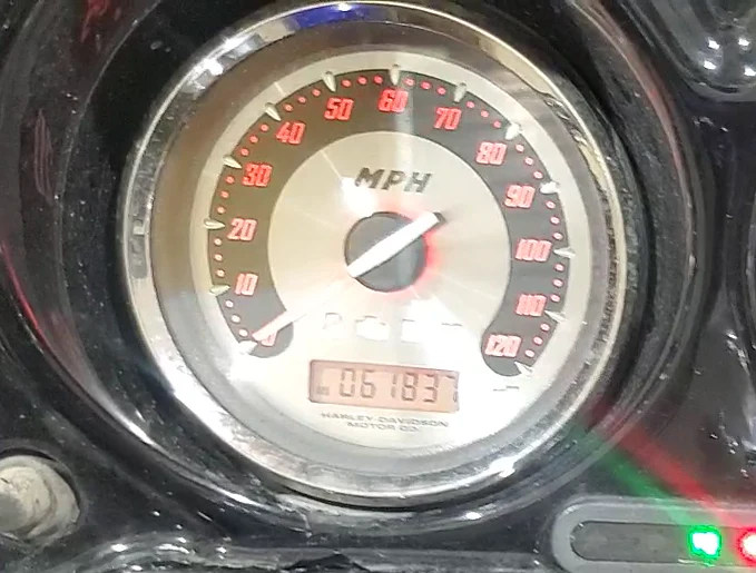 2010 Harley Touring FLHXSE CVO Street Glide Speedo Tacho Gauges Set 61k 67516-09 - Image 2