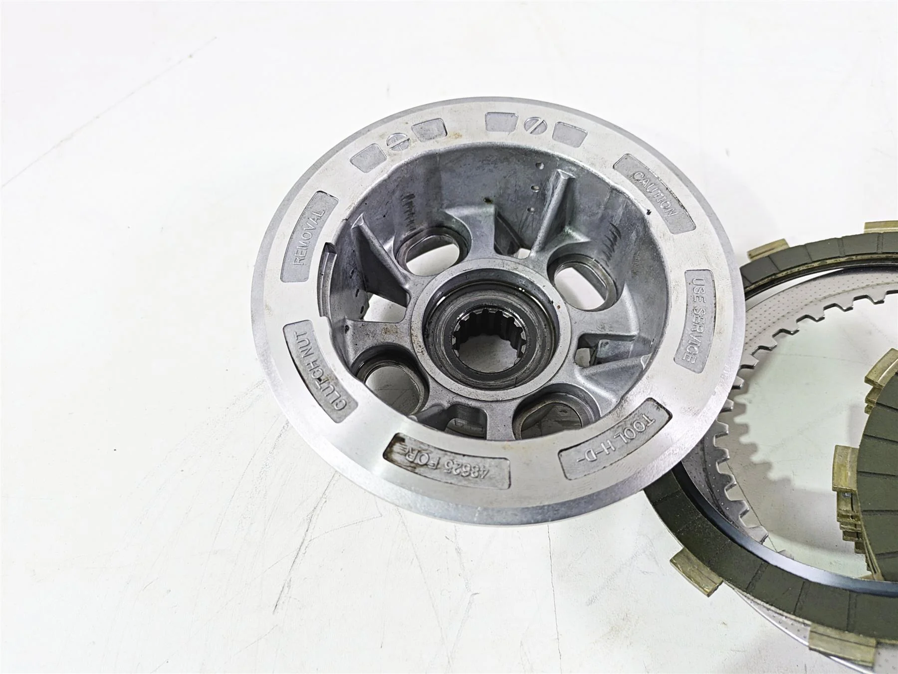 2010 Harley VRSCF Muscle Rod Clutch Basket Friction Disc Set 36699-01KB - Image 6