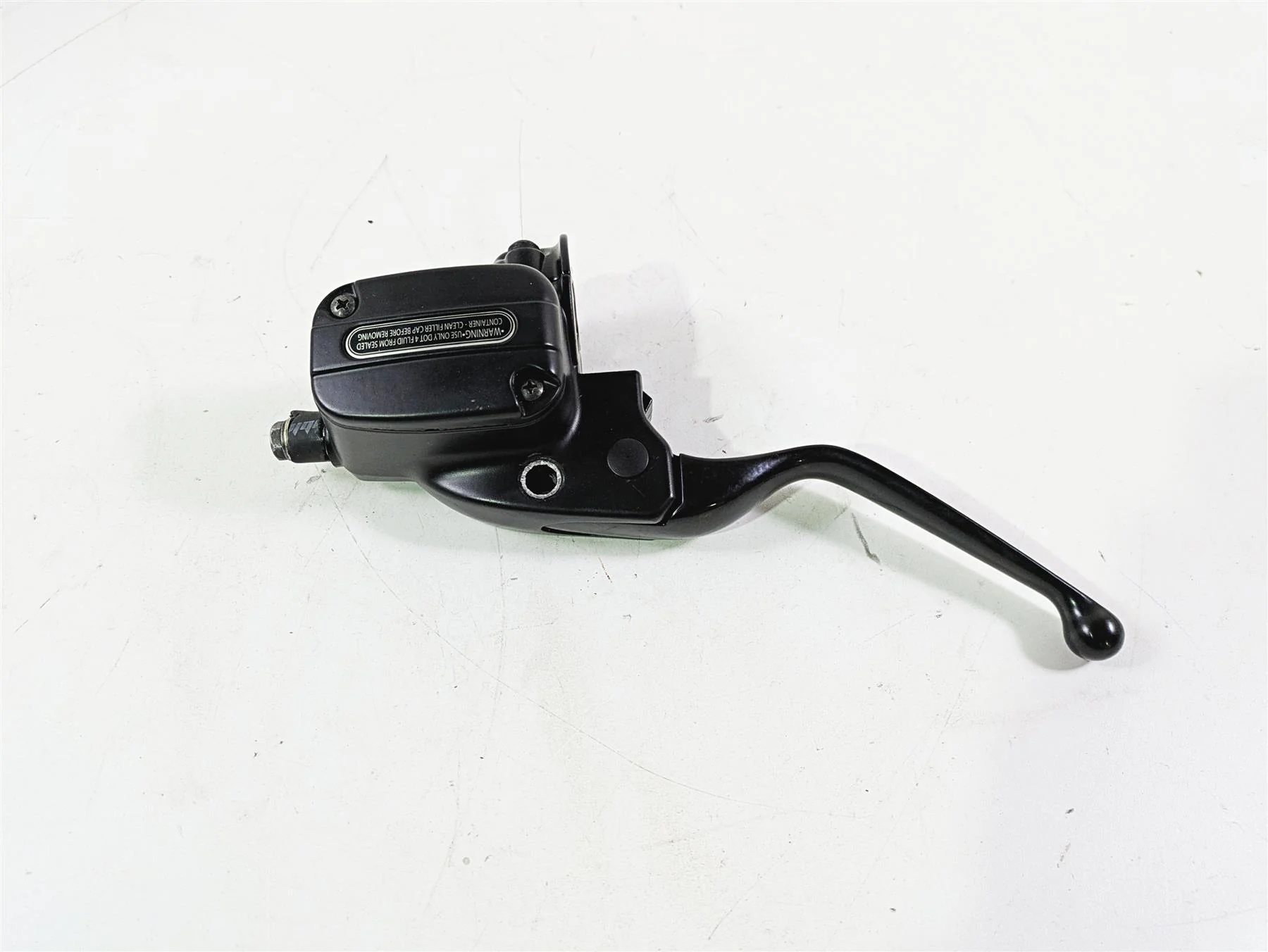 2010 Harley VRSCF Muscle Rod Clutch Master Cylinder Black Lever 11/16 38744-09B - Image 3